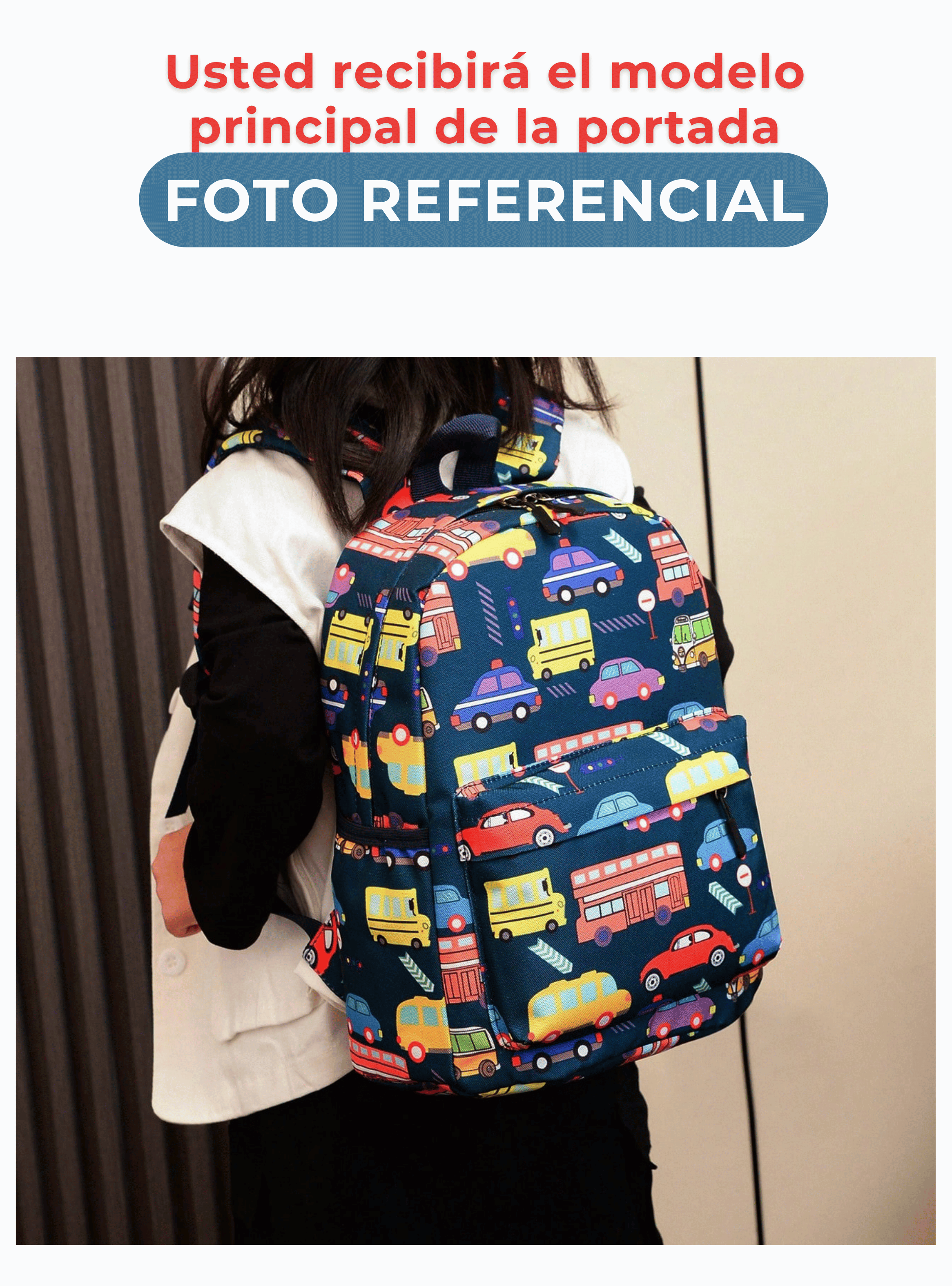 Mochila Infantil 2 a 4 años Jardín Escuela 33cm Niño Niña Blue Planet-2
