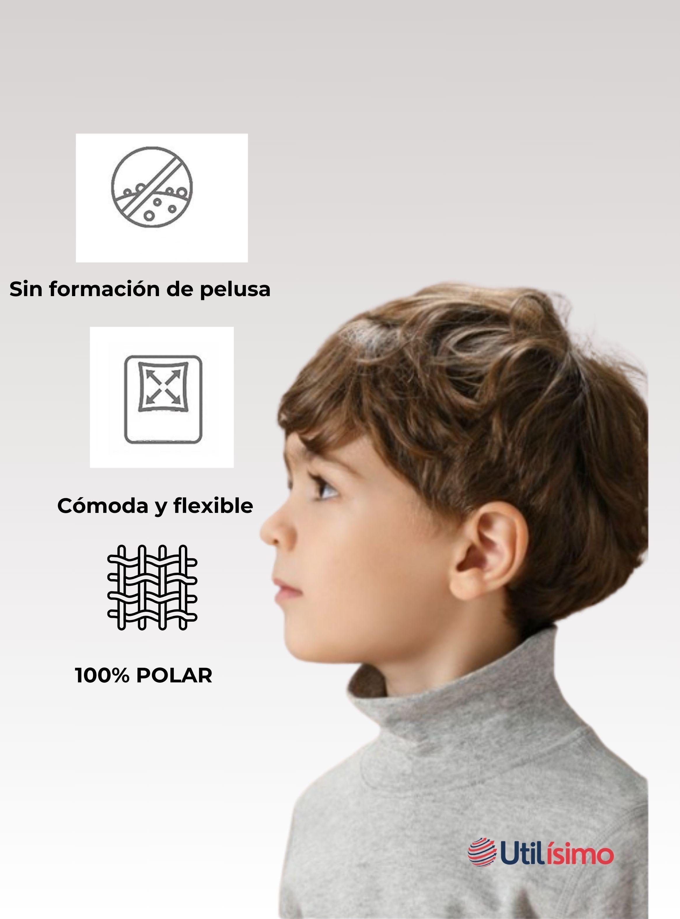 Camiseta Polera Beatle Polar Primera Capa Surtido Cuello Alto Niño-3