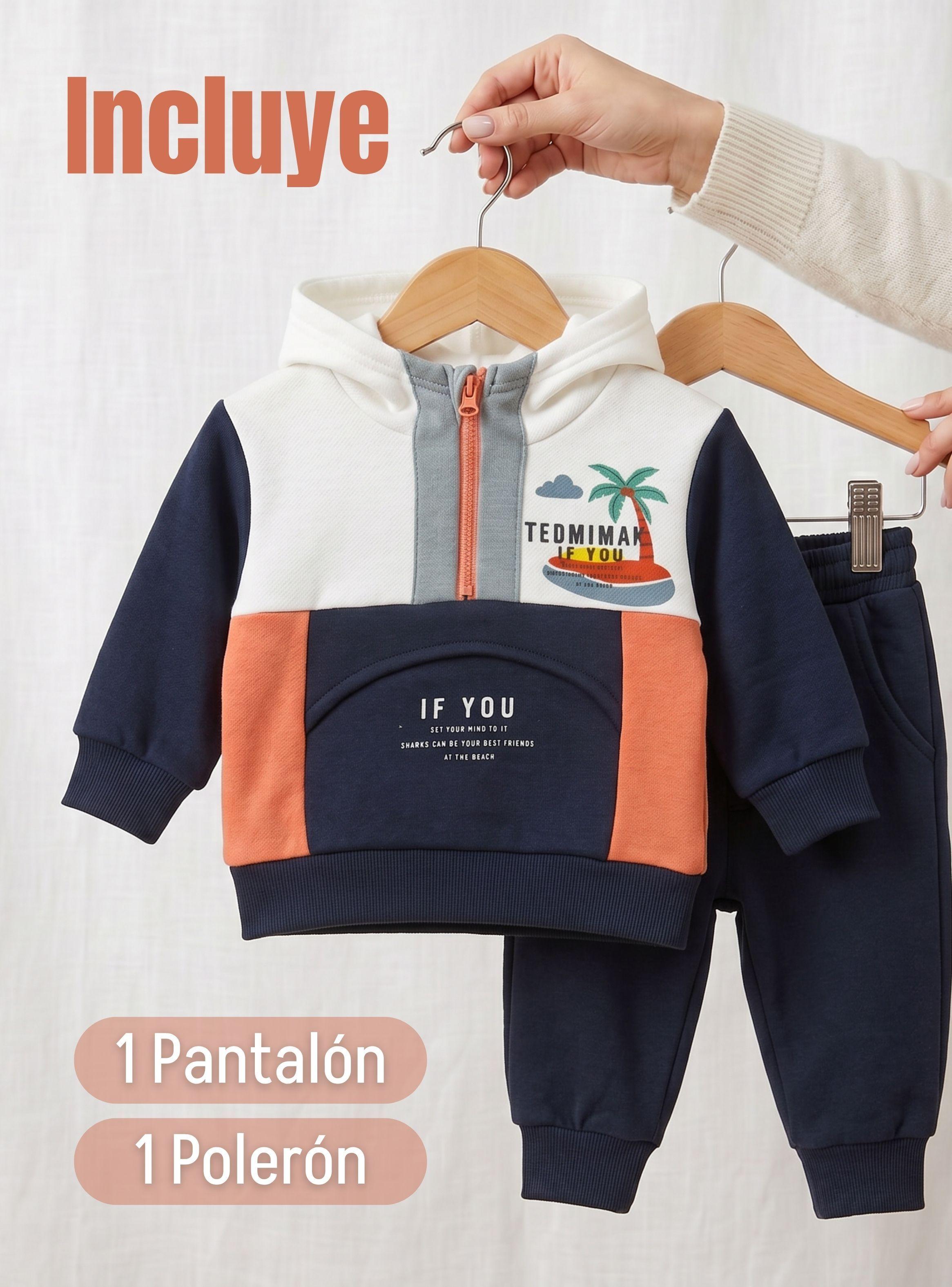 Conjunto Buzo Polerón 2 Piezas Tedmimak Adorable Child Niño Bebé-2