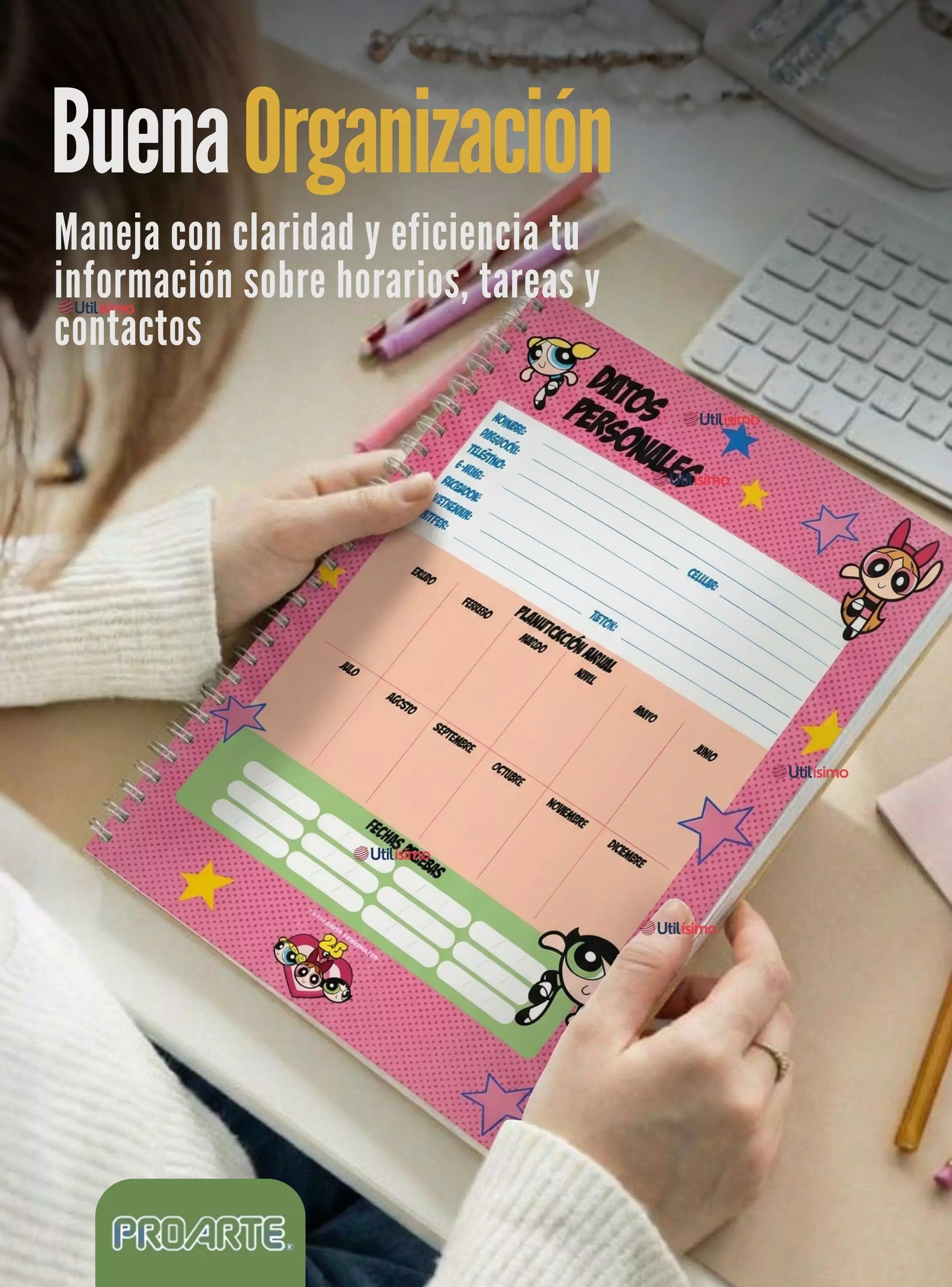Pack 10 Cuadernos Universitarios Chicas Superpoderosas 100 Hojas Proarte Powerpuff Girls-6