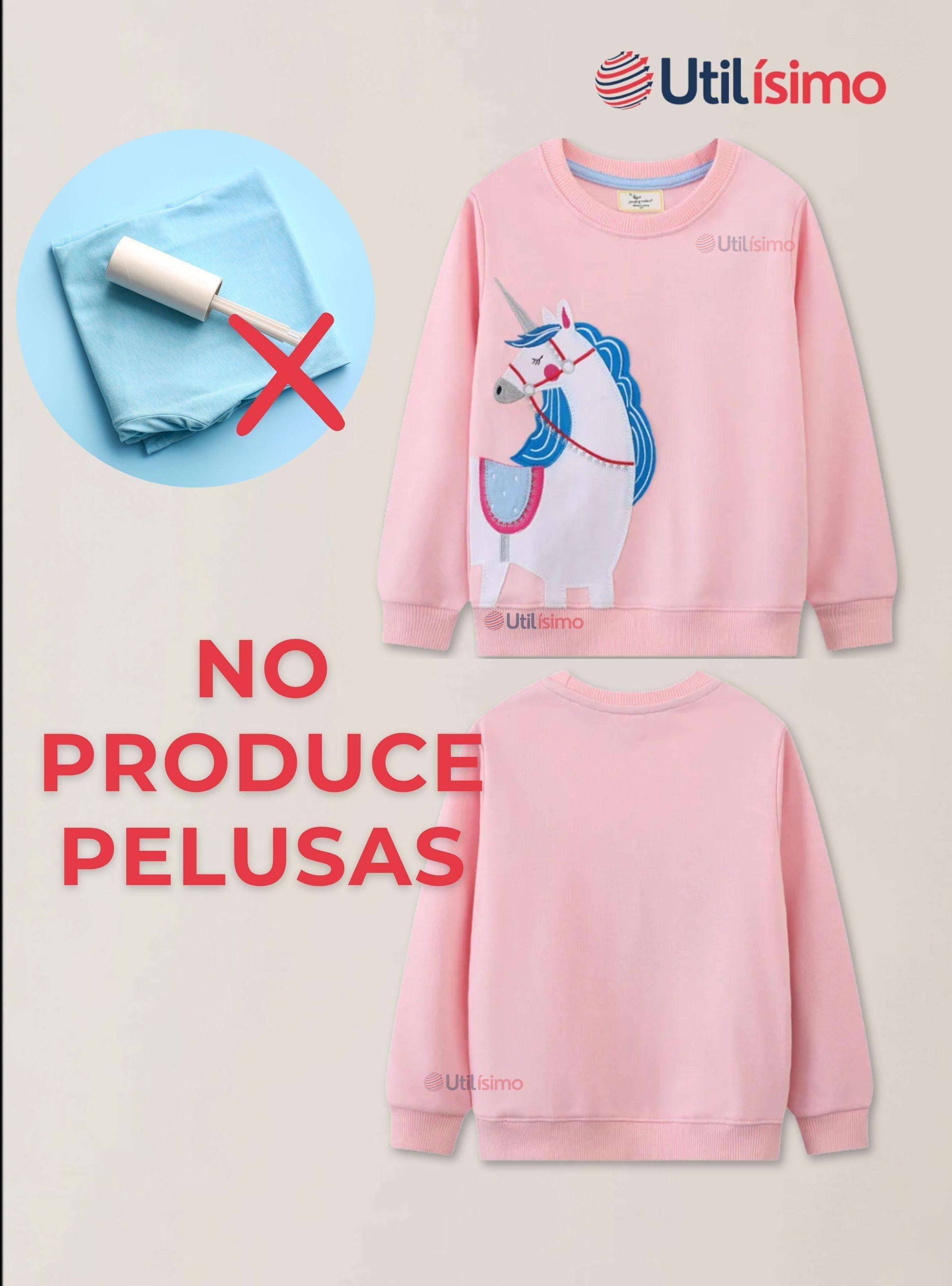 Polerón Algodón Cuello Redondo Niñas Rosado Unicornio-5