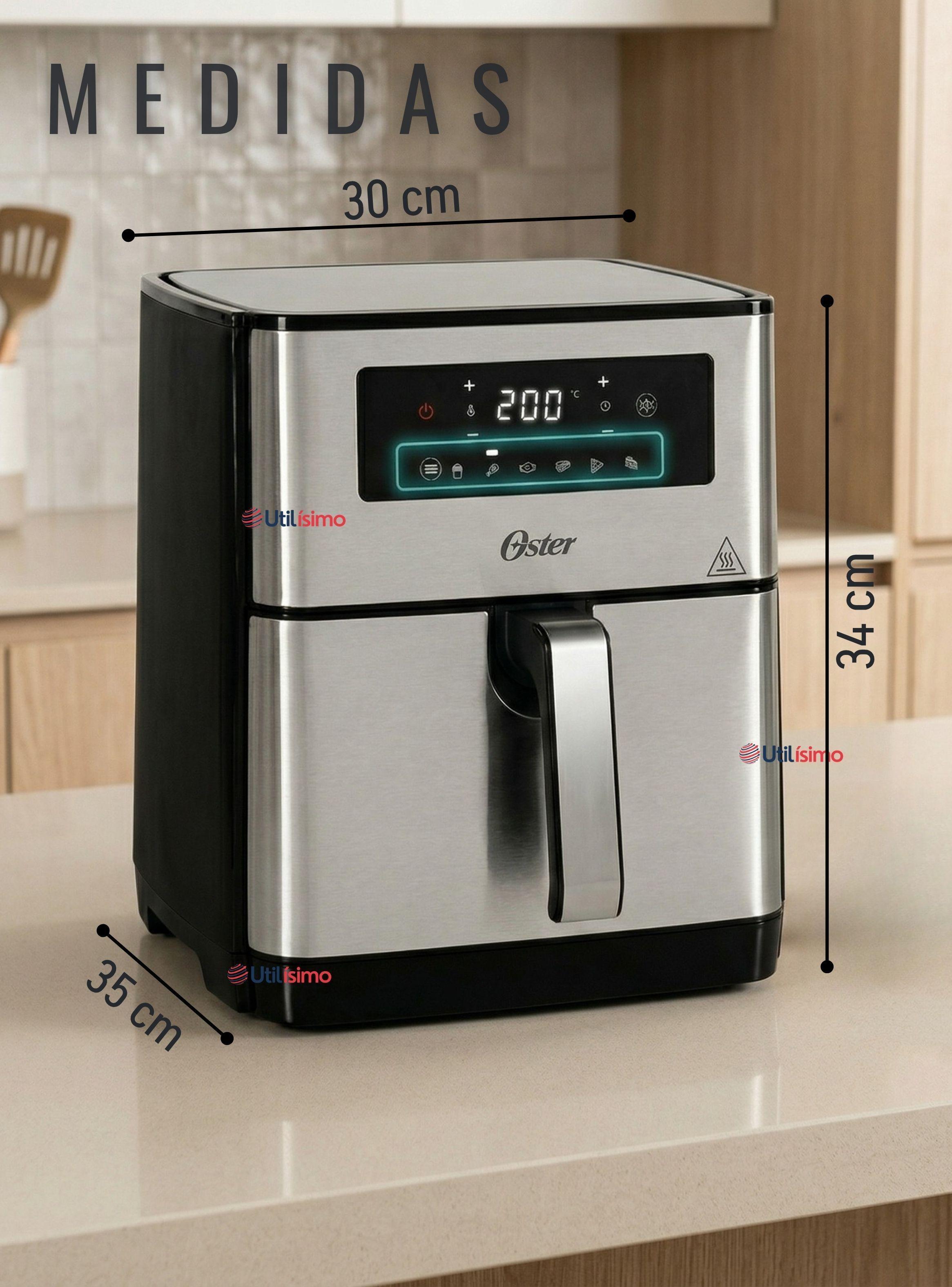 Freidora de aire digital Oster® con capacidad 9L CKSTAF90D 1550W-3