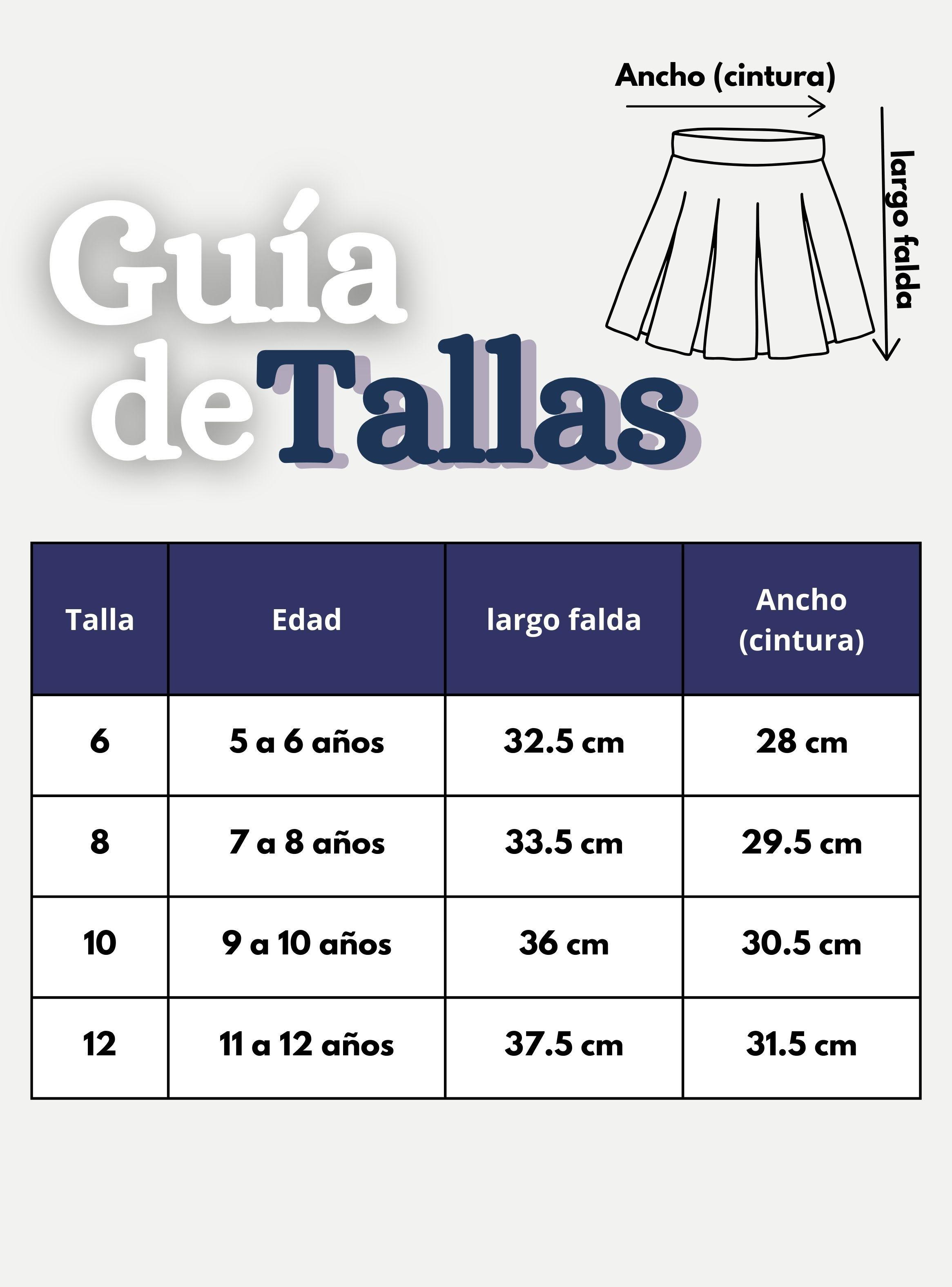 Falda Escolar Plisada Color Azul para Niña-3