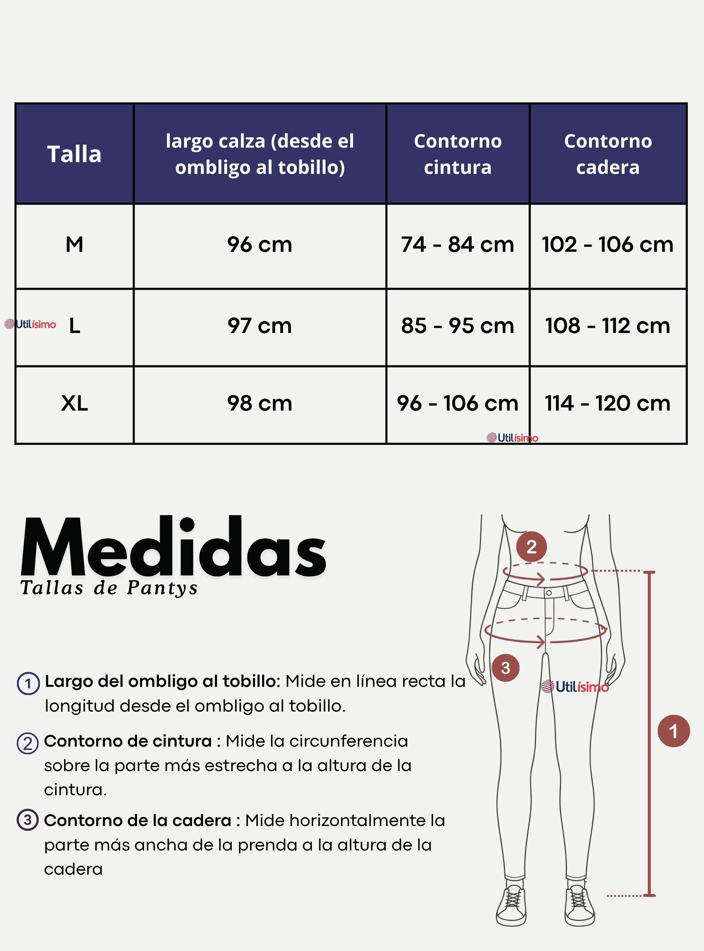 Pack 3 Calzas Lola Sin Costura Tiro Alto Interior Con Polar Mujer-4