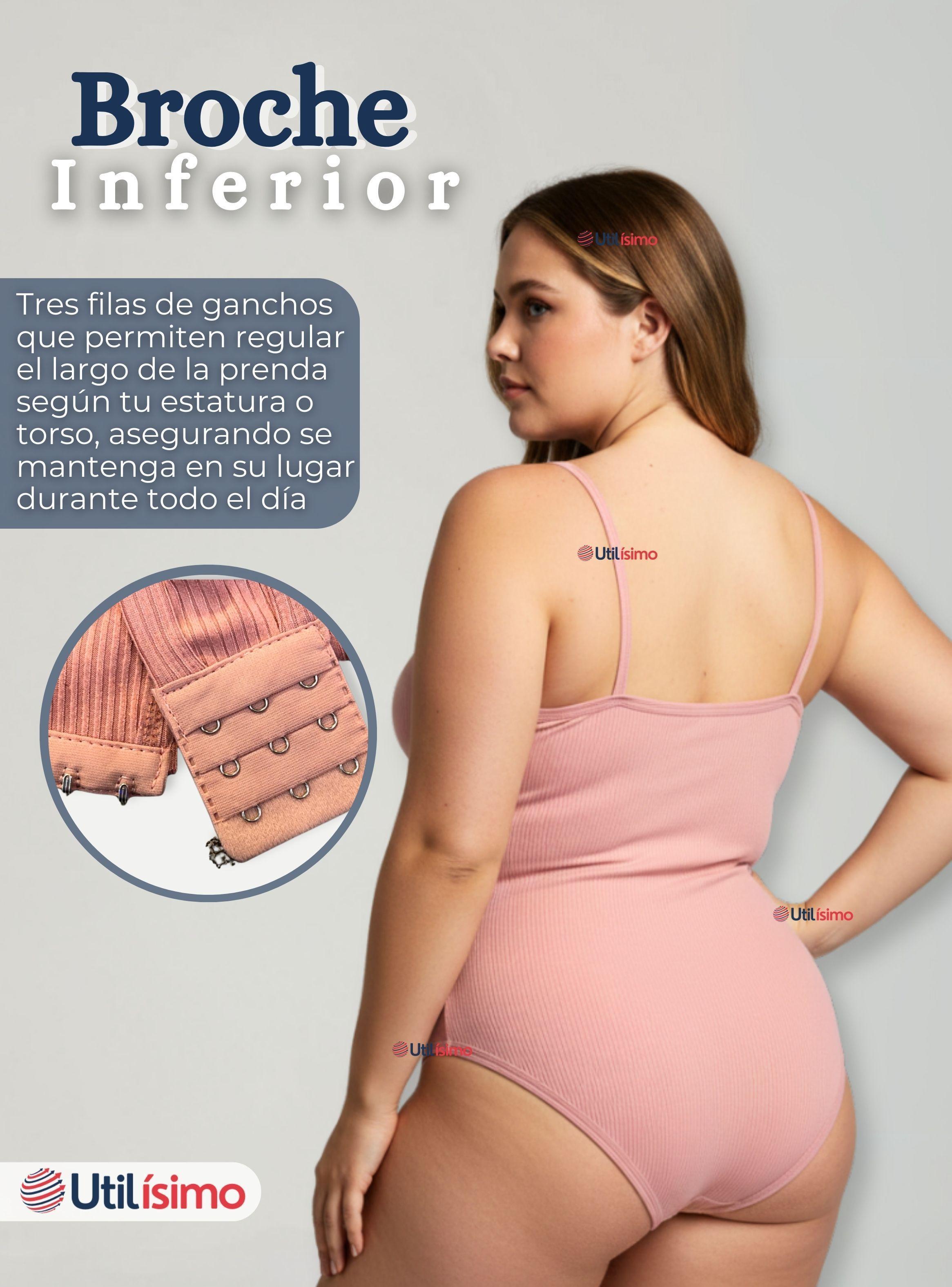 Body Con Cierre Delantero Sin Mangas Ligero Sutil Color Surtido Mujer-4