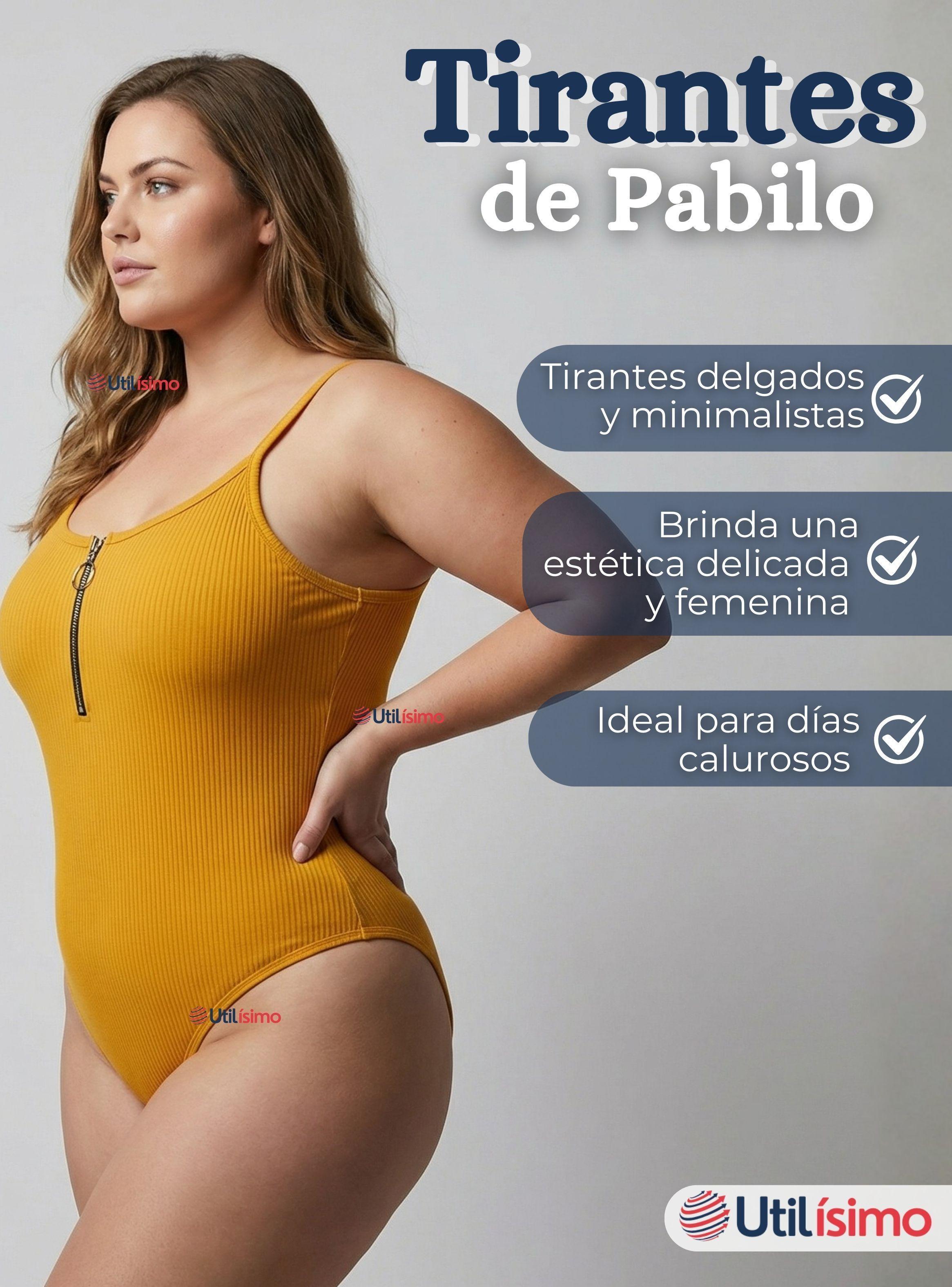 Body Con Cierre Delantero Sin Mangas Ligero Sutil Color Surtido Mujer-5