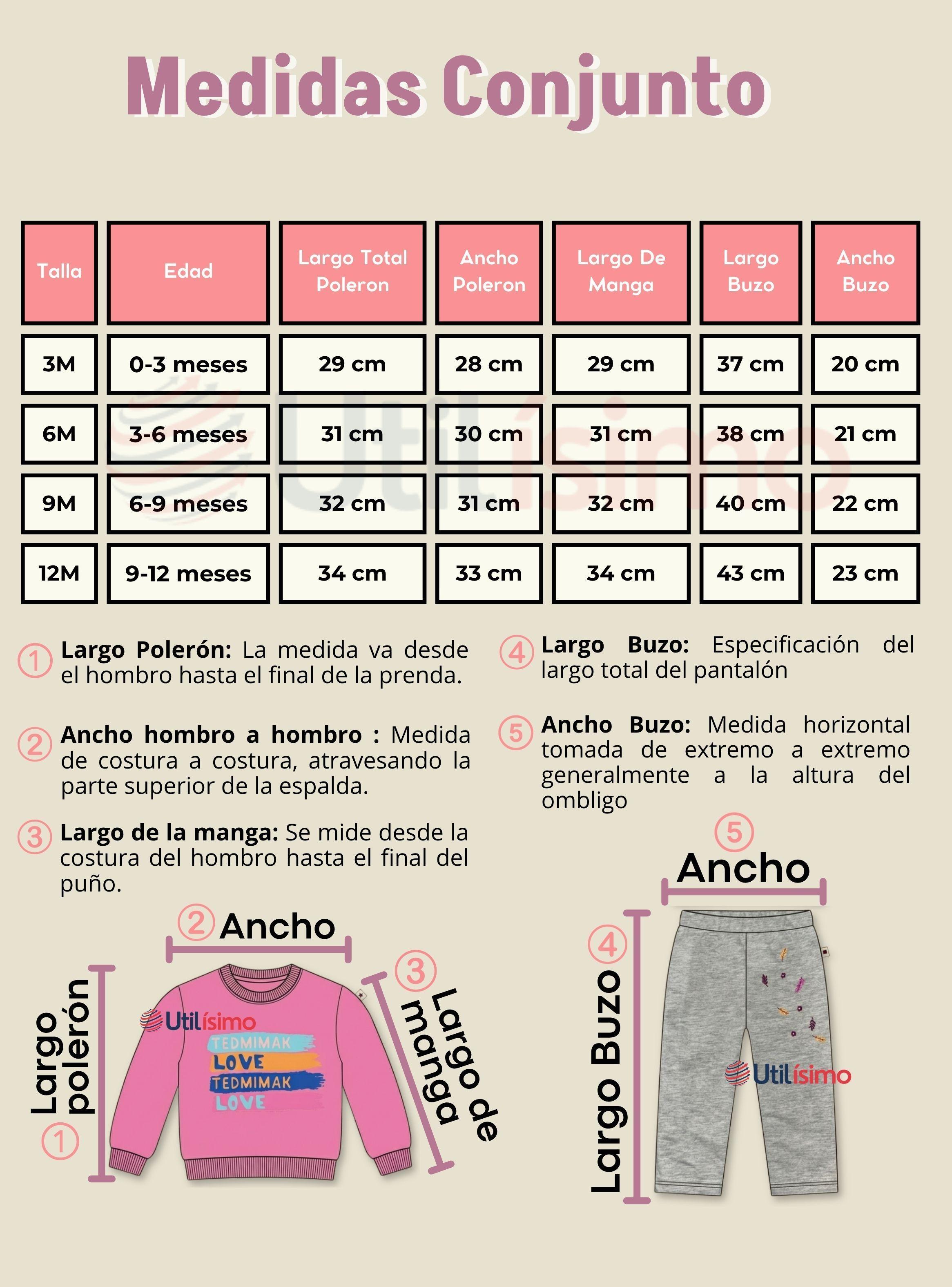Conjunto 2 Piezas Buzo Pantalón Y Polerón De Algodón Pink Bebé Niña-3
