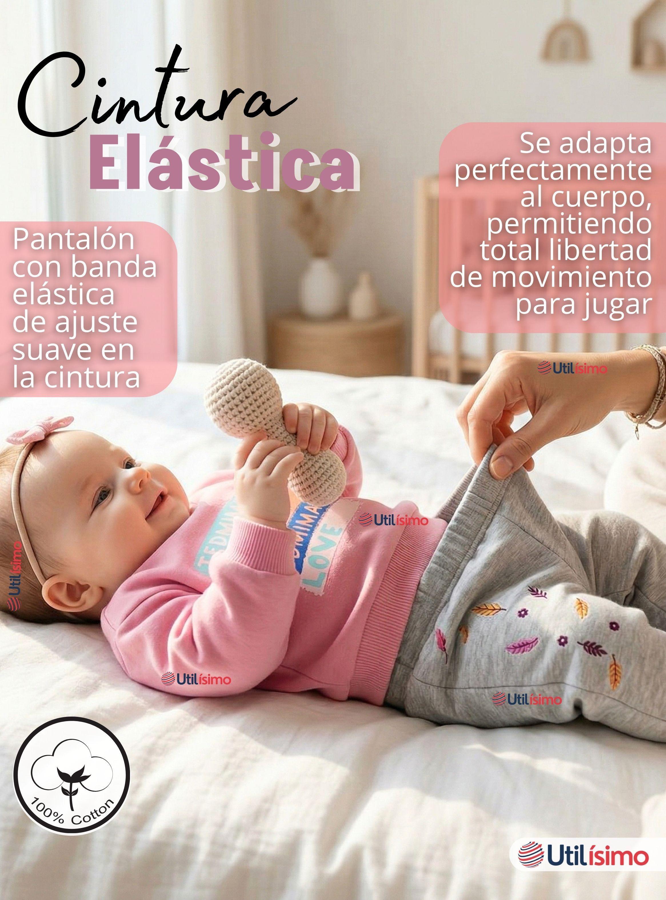 Conjunto 2 Piezas Buzo Pantalón Y Polerón De Algodón Pink Bebé Niña-6