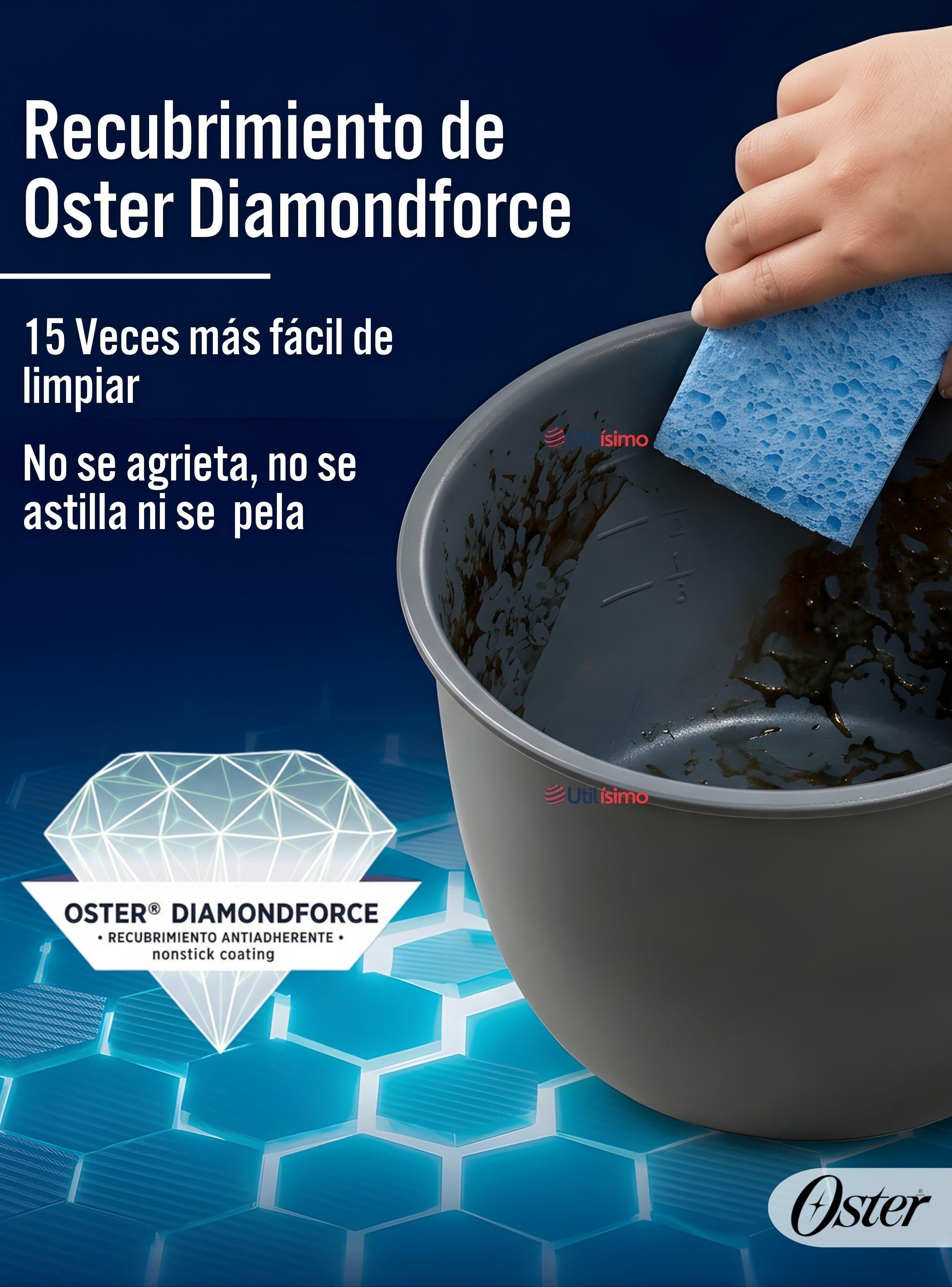 Multiolla turbo Oster®, 5.7 litros capacidad DiamondForce CKSTPCECT57DF-5