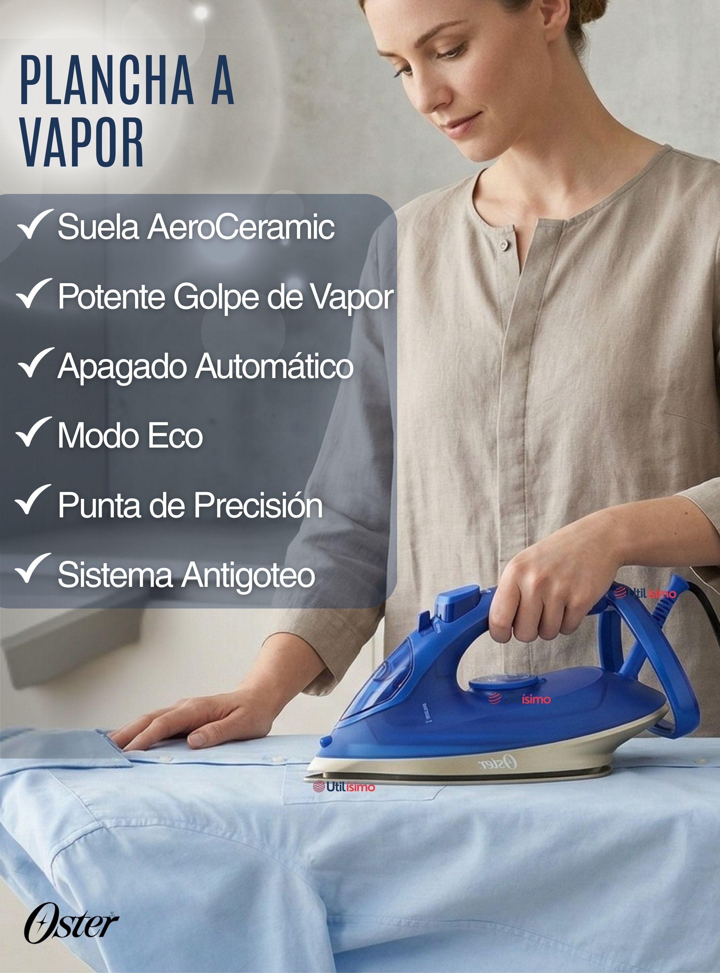 Plancha de vapor Oster®, AeroGlide Max S7800,azul, GCSTAC7801-4