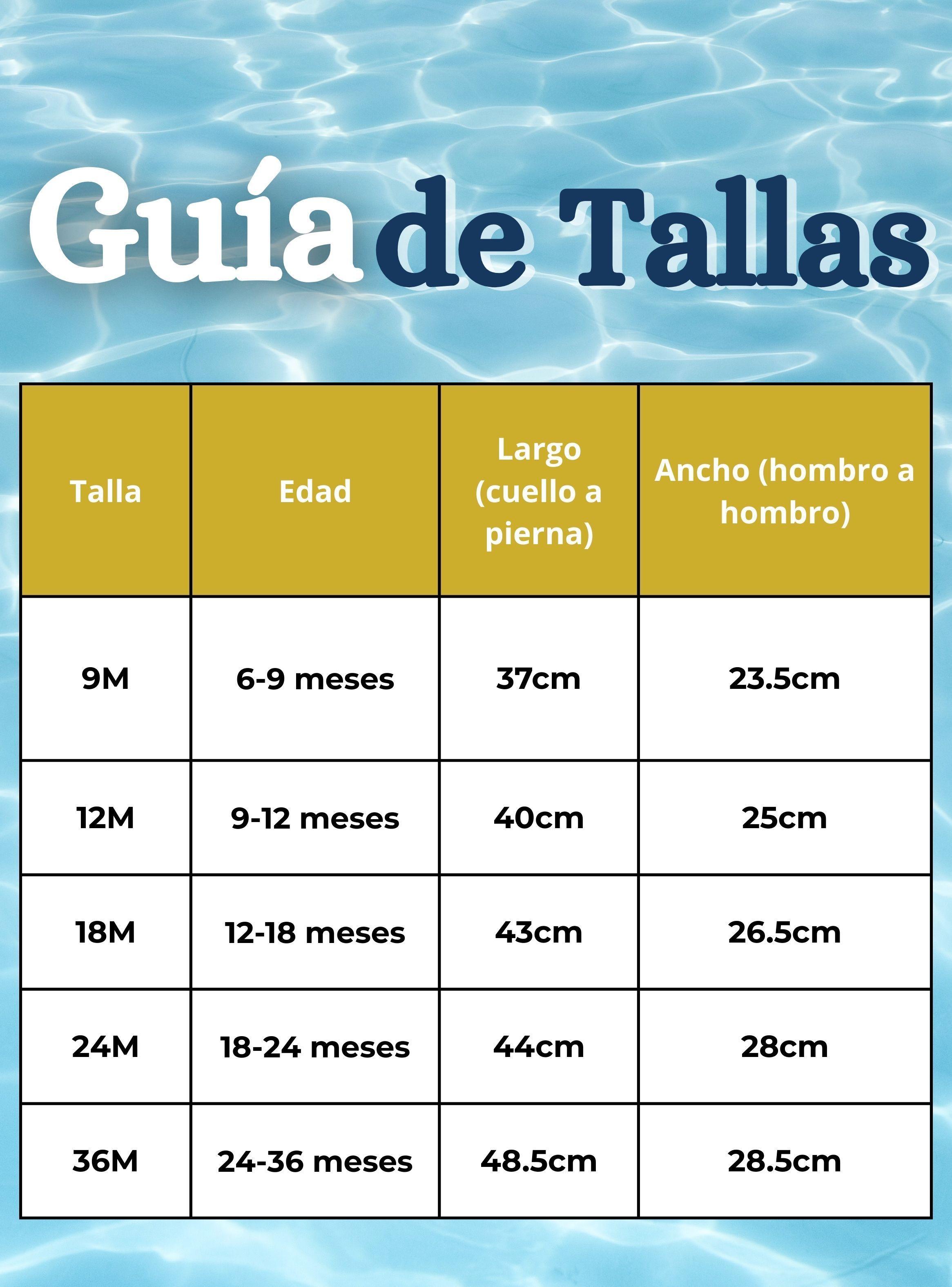 Traje de Baño Enterito Manga Larga Con Gorro 2 Piezas Niña de 9 a 36 Meses Azul-2