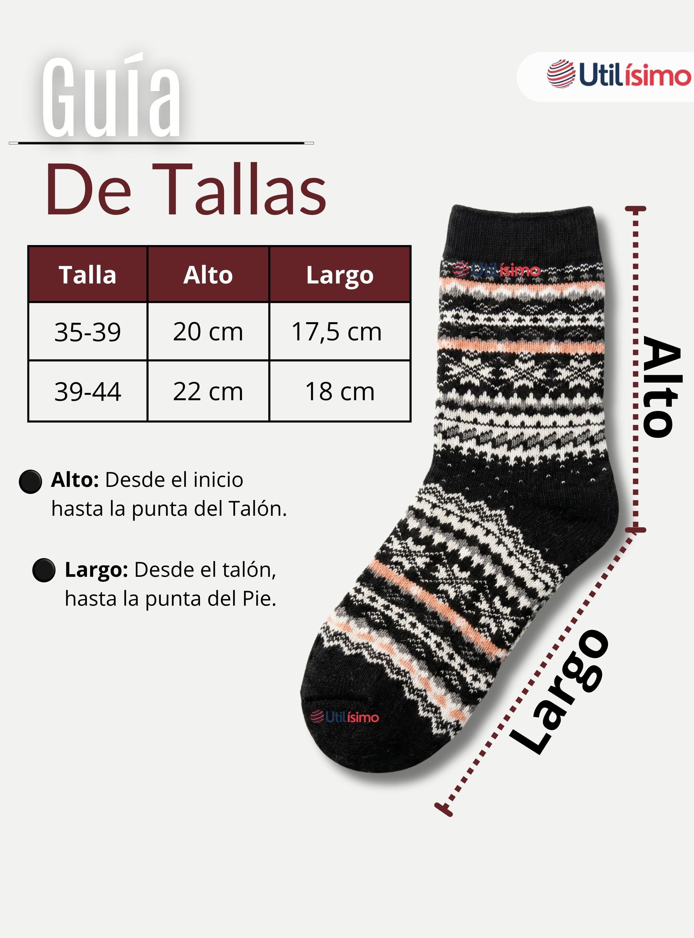 Pack 2 Calcetines Algodón Toalla Grueso Hombre Colores Surtidos Frío Invierno-3