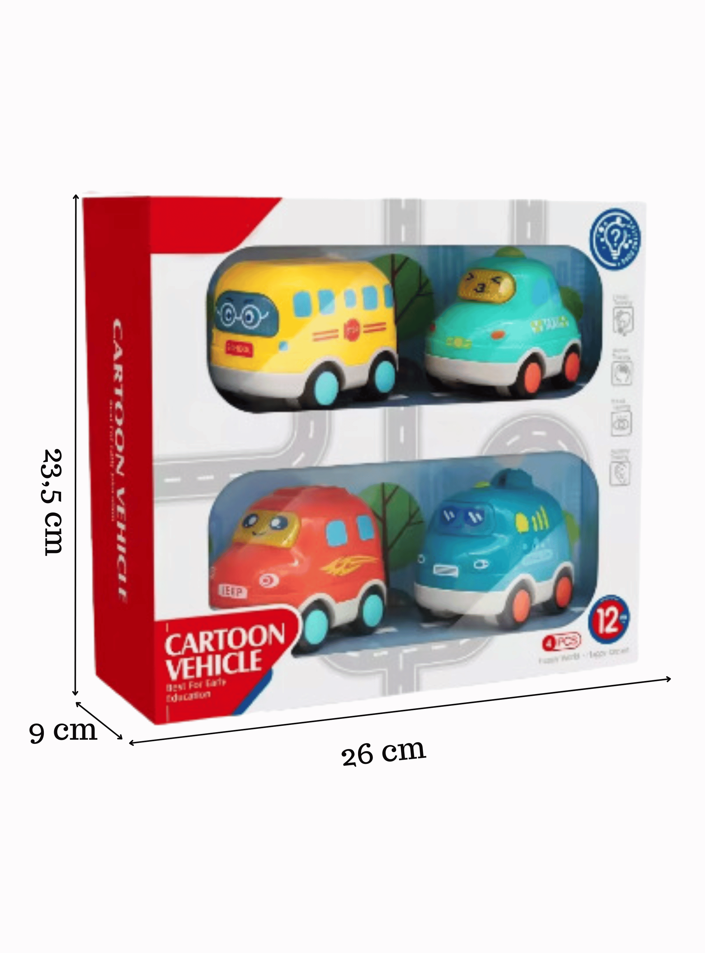 Set 4 Vehículos Juguete Didáctico Niño Tedmimak-3