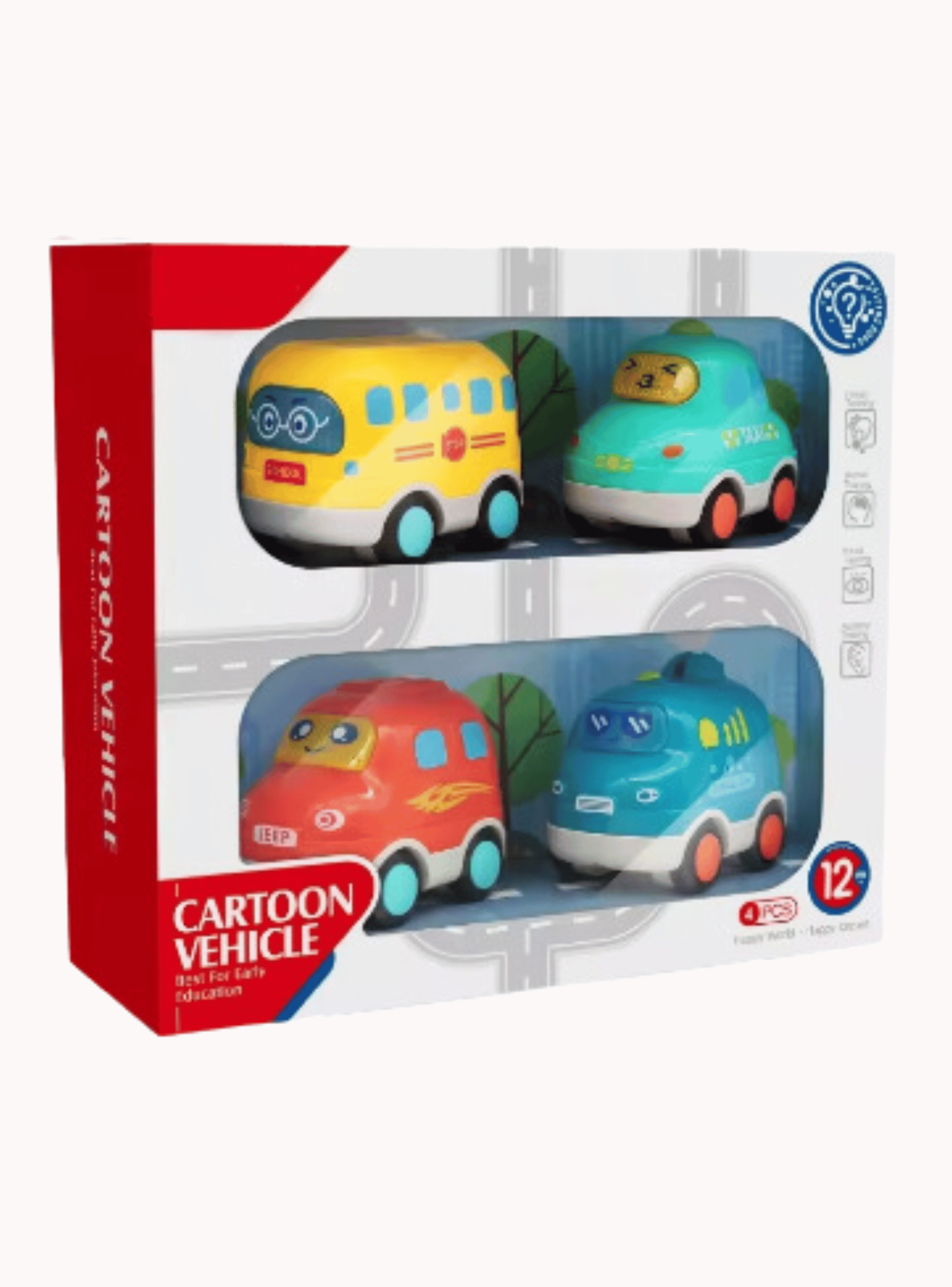 Set 4 Vehículos Juguete Didáctico Niño Tedmimak-5