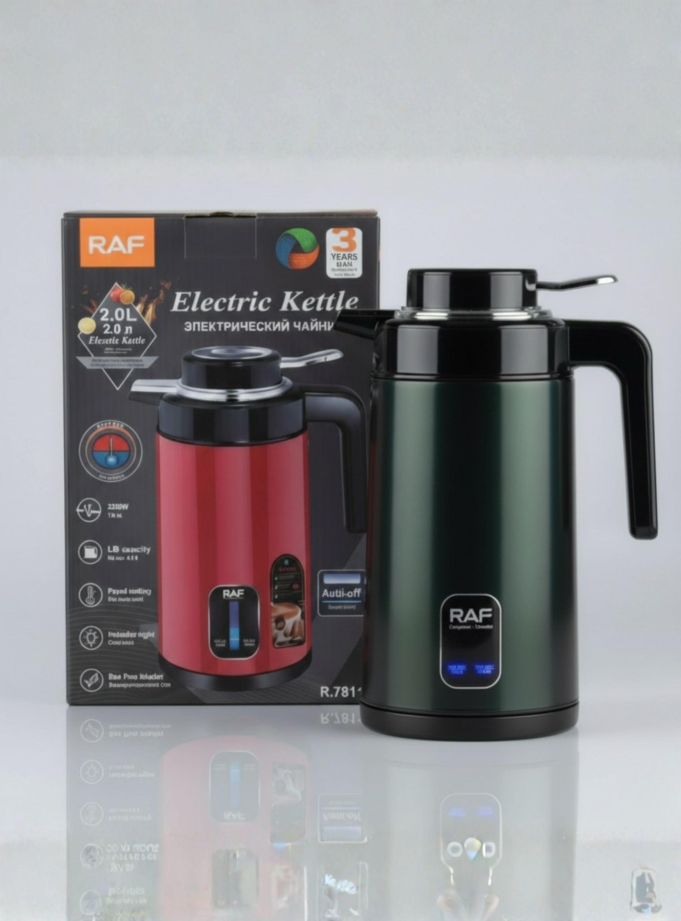  Termo Hervidor Eléctrico RAF 1360W Capacidad 2 Litros de Color Verde-0