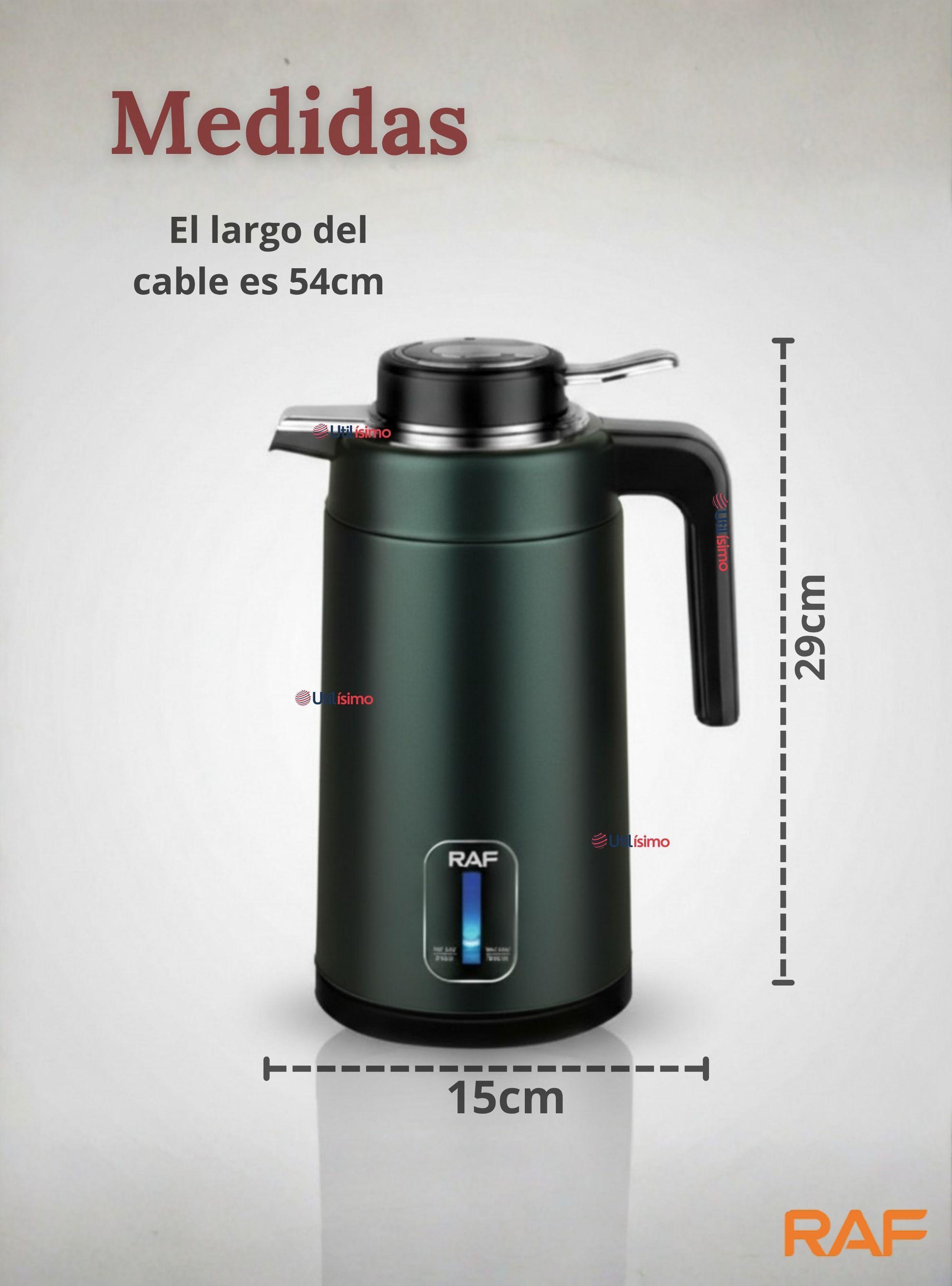  Termo Hervidor Eléctrico RAF 1360W Capacidad 2 Litros de Color Verde-3