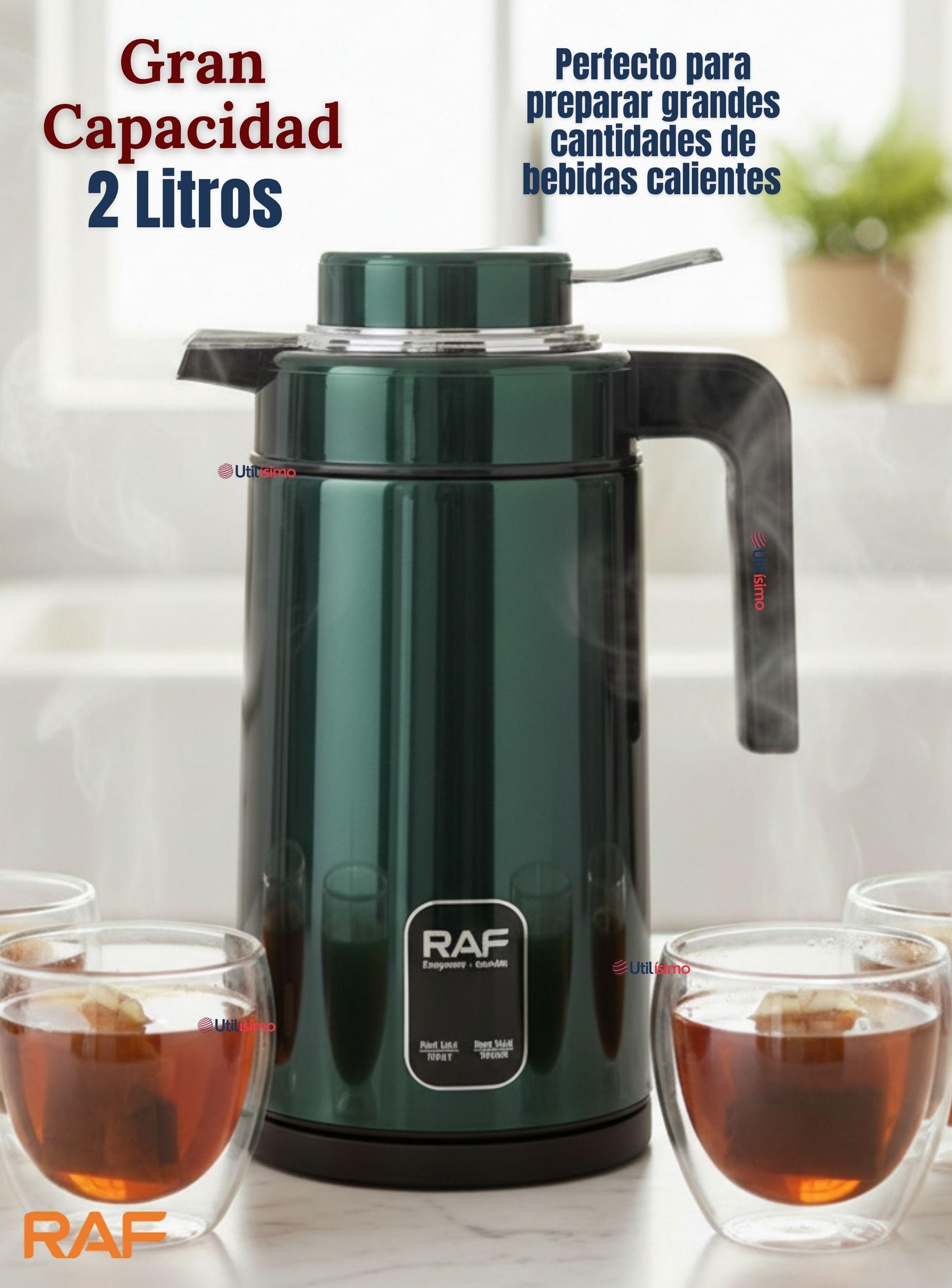  Termo Hervidor Eléctrico RAF 1360W Capacidad 2 Litros de Color Verde-4