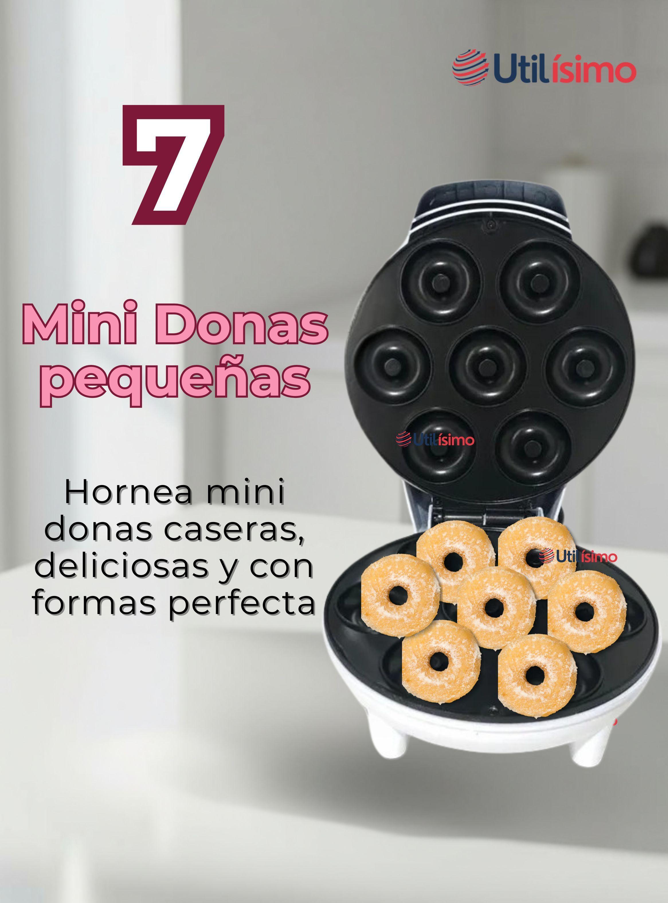 Máquina Mini Donas Antiadherente Capacidad 7 MiniDonas 1200W de Potencia-3