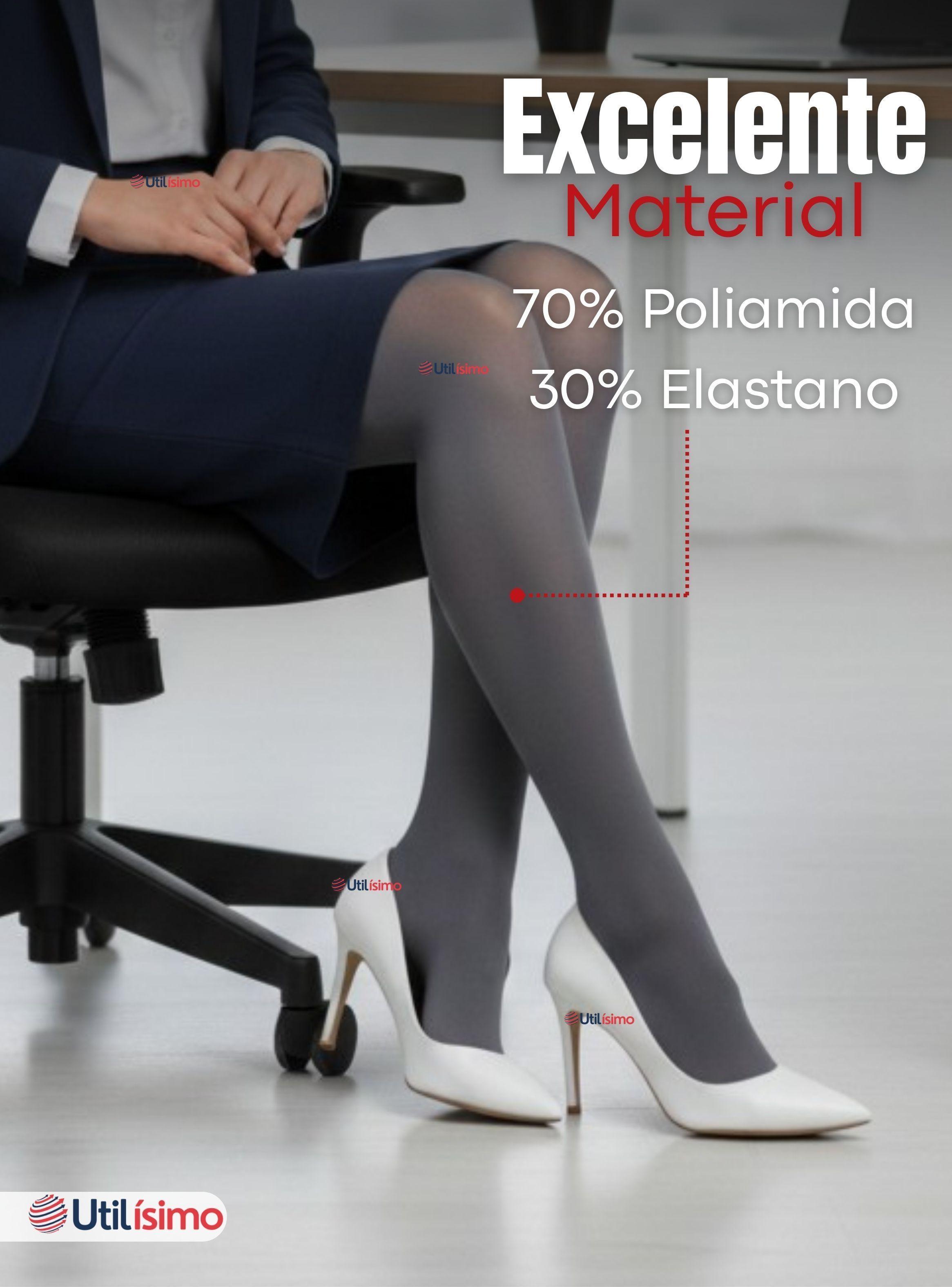 Pack 3 Pantys Semitransparentes Elasticadas Oficina Gris-5