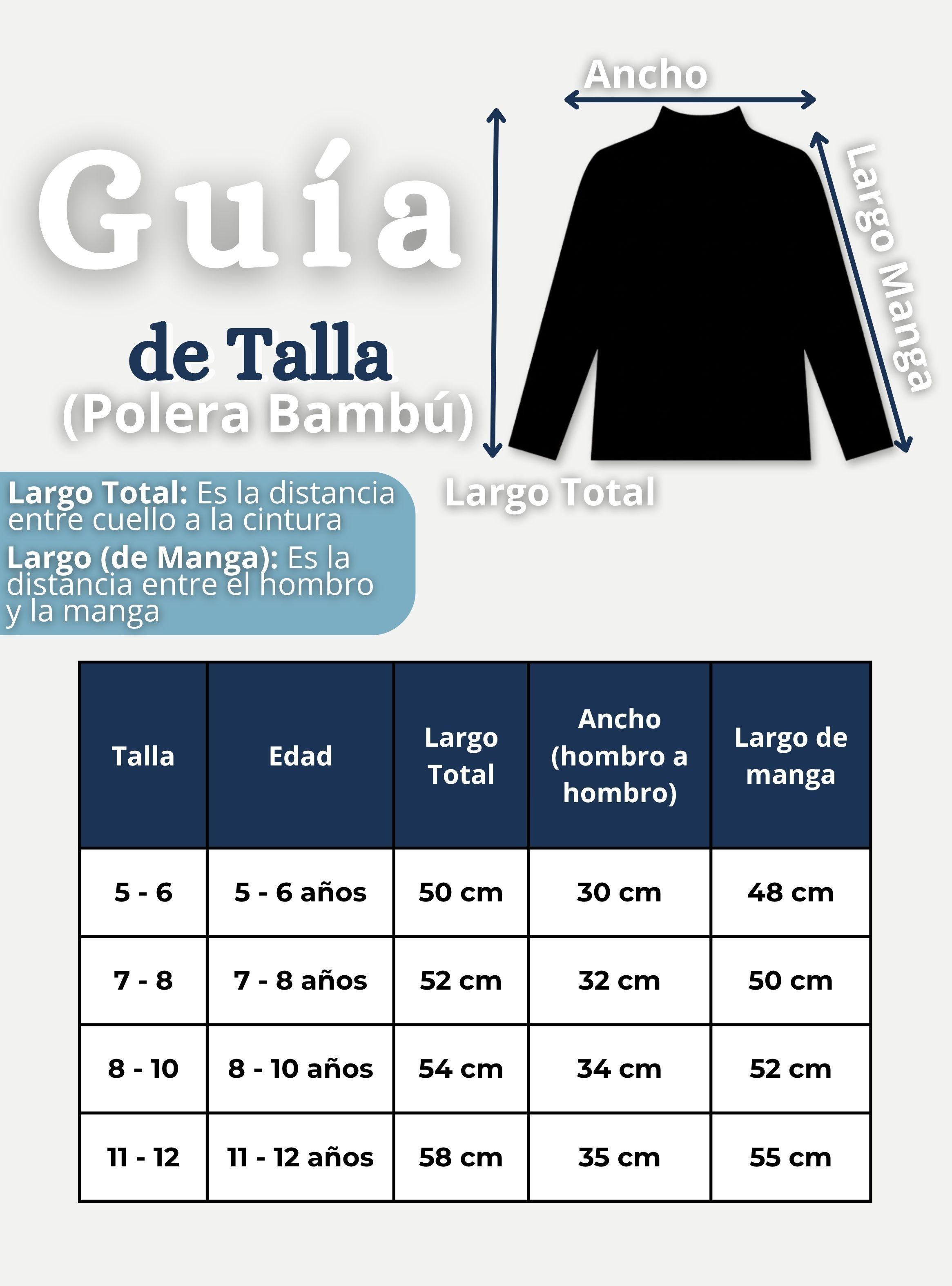 Pack 6 Camisetas Poleras Bambú Primera Capa Cuello Beatle Manga Larga Colores Surtidos Niños-3