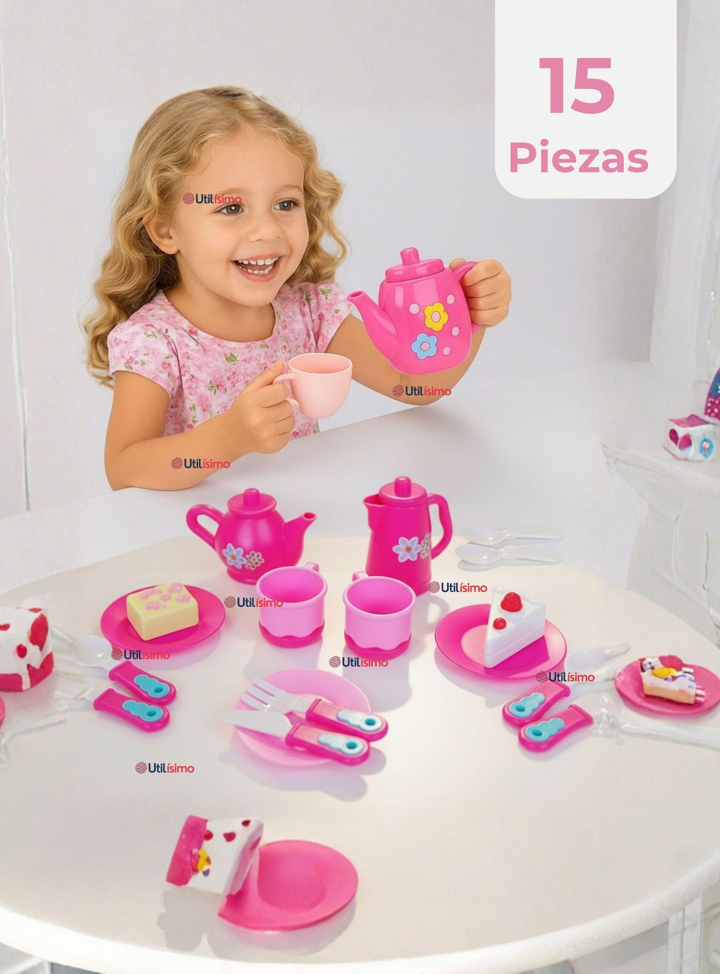 Juguete Juego De Té Niña 15 Piezas Beautiful flowers-2