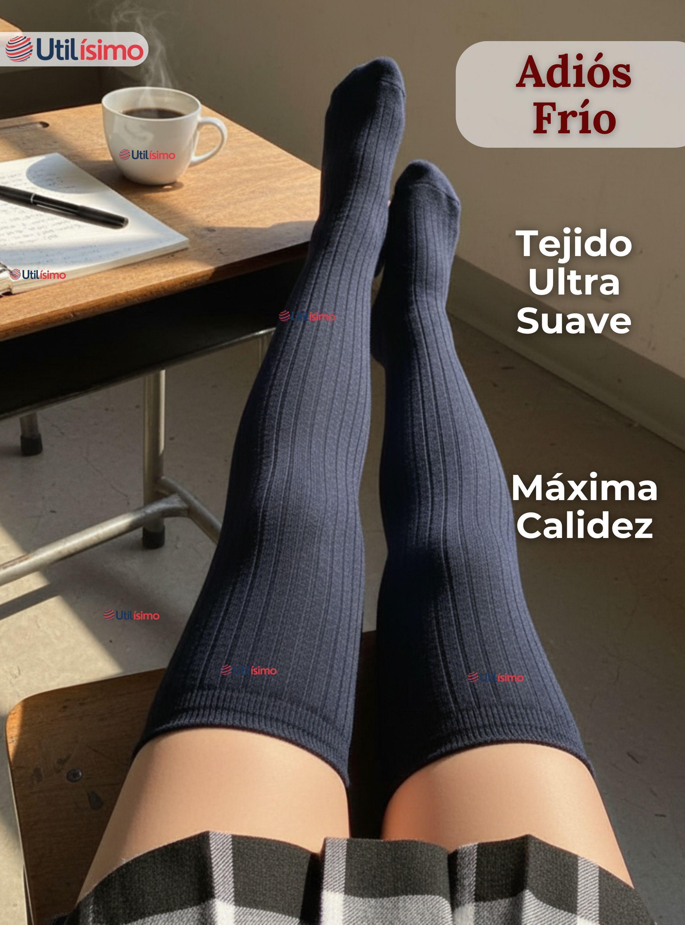 Bucaneras Escolares 1 Par Calcetines Acrílico Azul Premium Niña y Juvenil-7