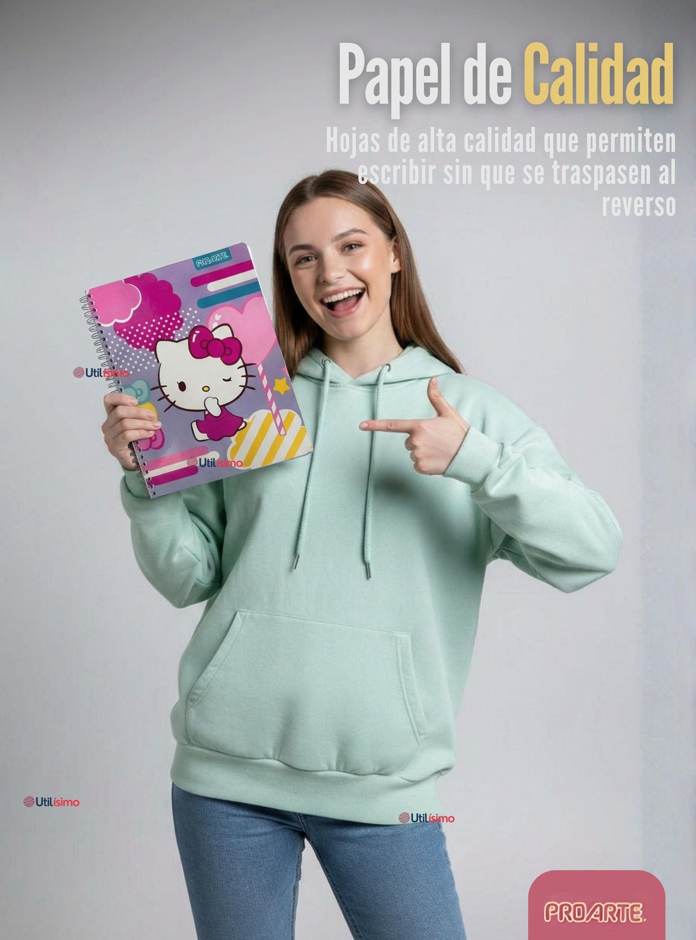 Pack 5 Cuadernos Universitarios Hello kitty 100 Hojas Proarte Diseño Surtido-7