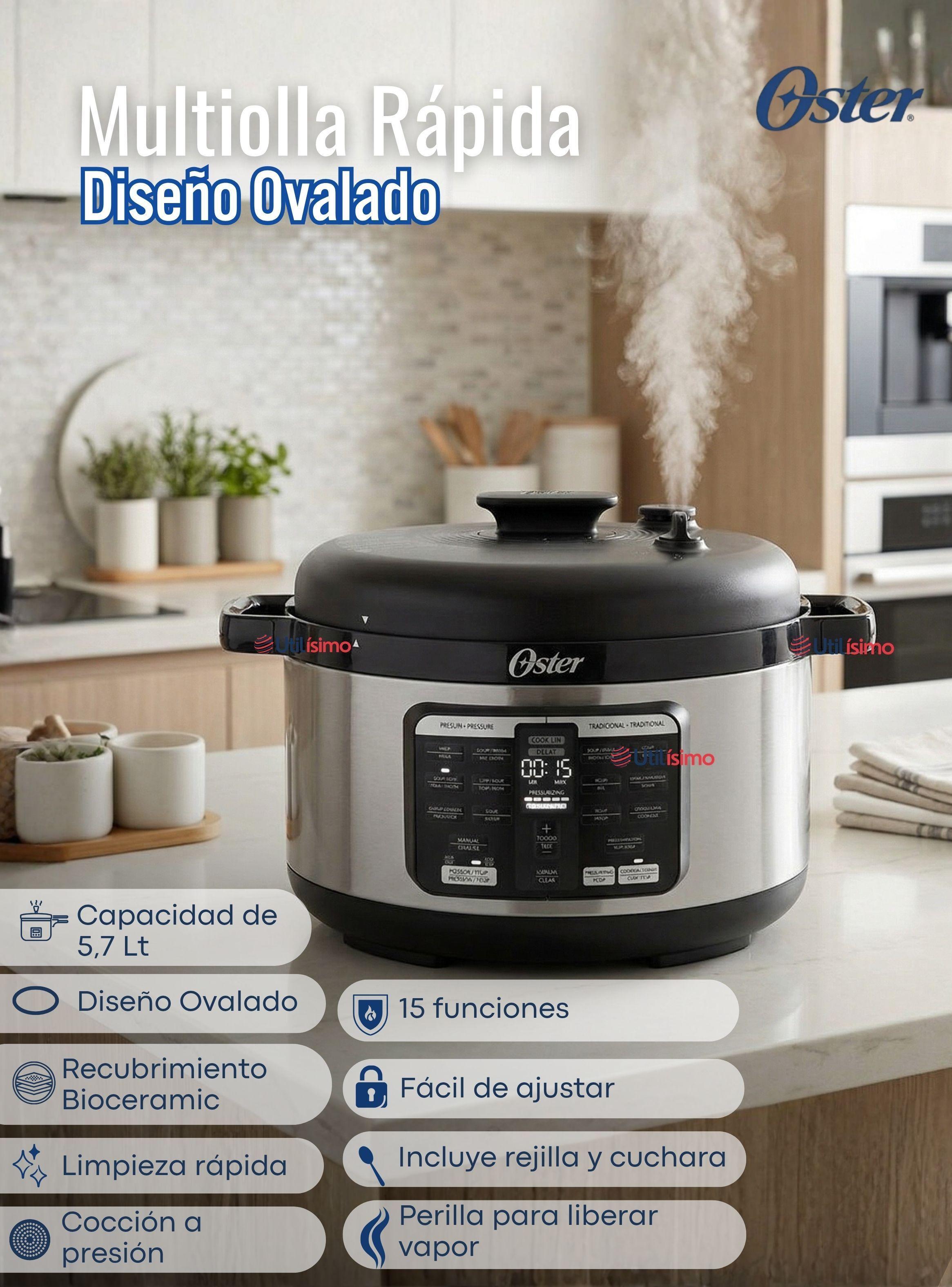 Multi-olla rápida ovalada 5.7L con 15 funciones CKSTPCECOV57 900W-3