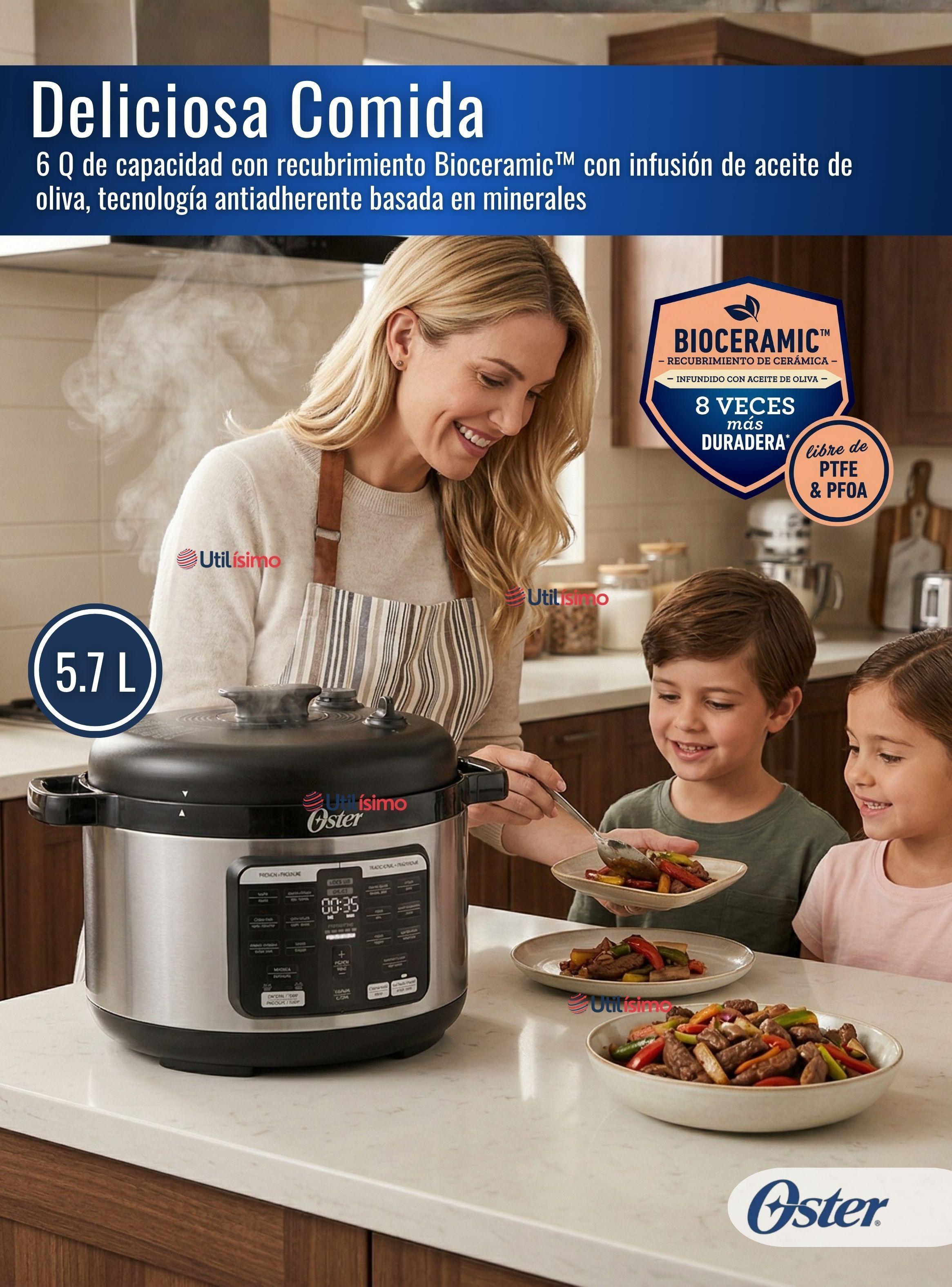 Multi-olla rápida ovalada 5.7L con 15 funciones CKSTPCECOV57 900W-5