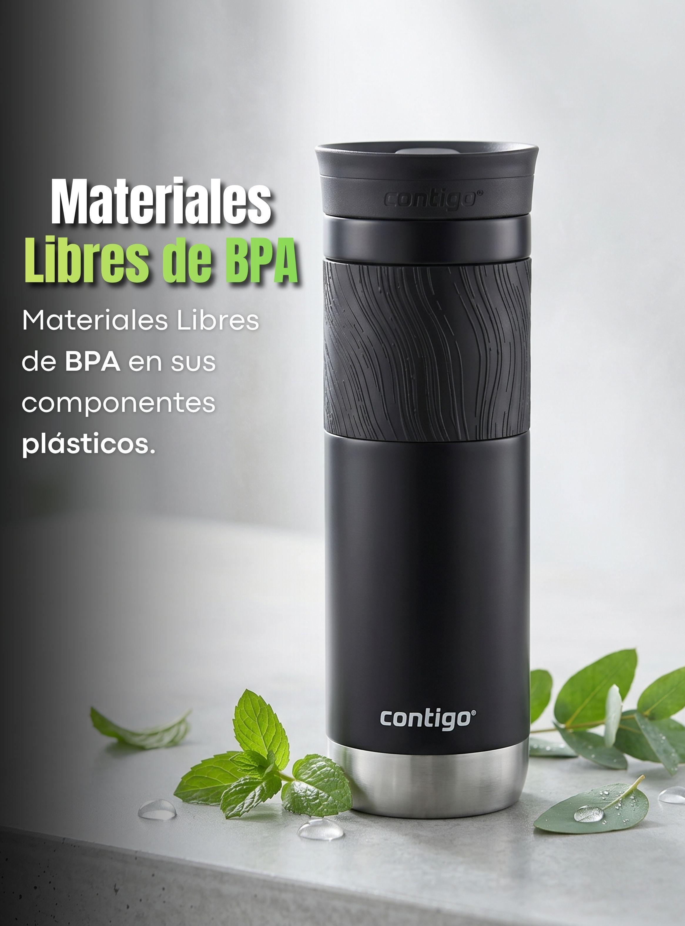 Vaso Termico Contigo Byron 2.0 Snapseal 710 ML Licorice Color Negro Acero inoxidable -7