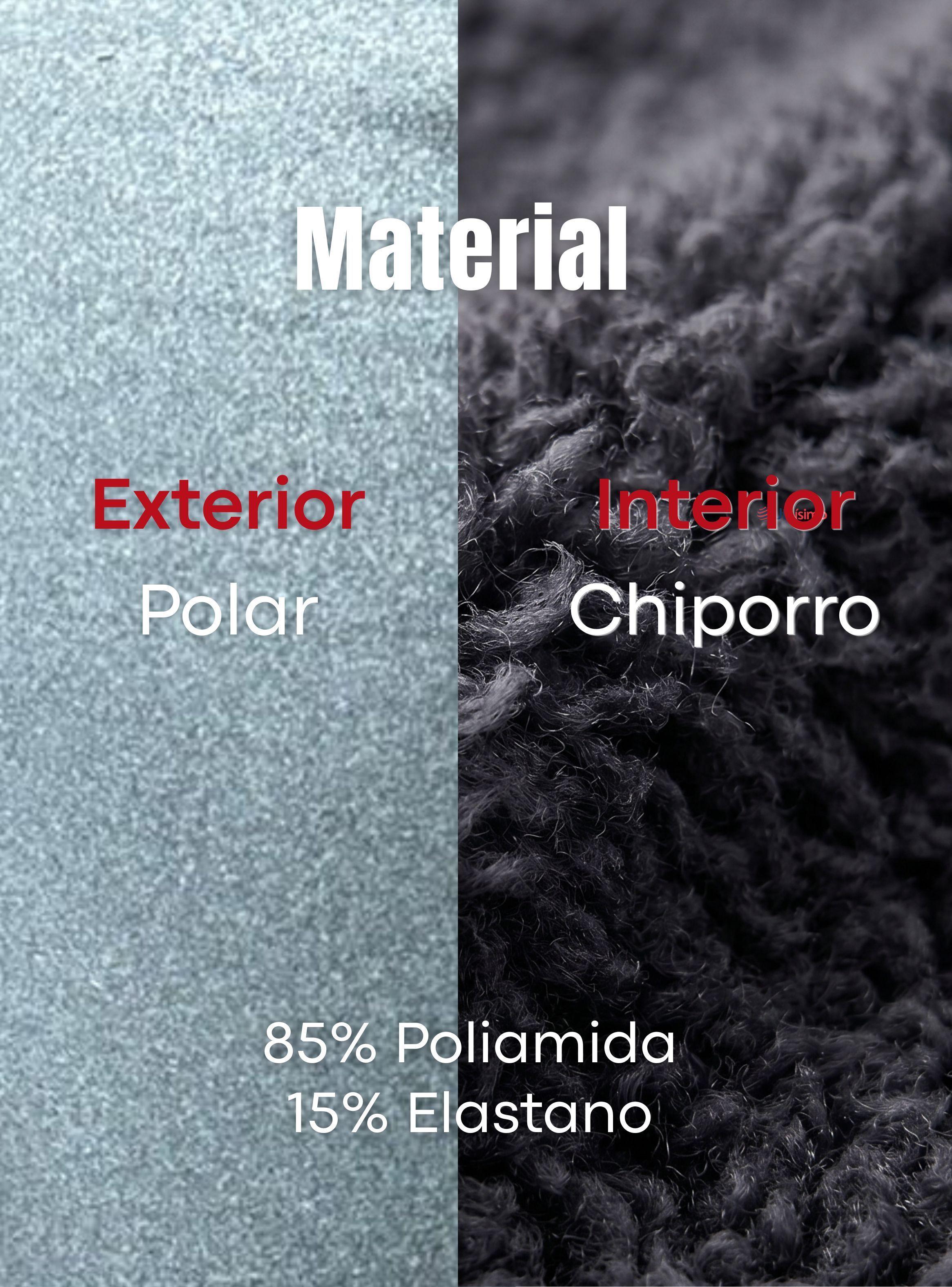 Calza Polar Con Chiporro Térmica de Mujer Elasticada Gris Melange-7