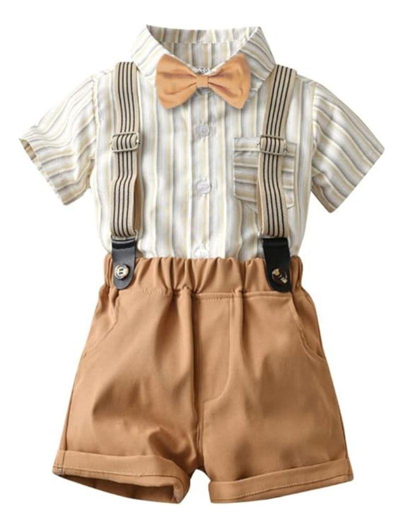Conjunto de Vestir Corto con Tirantes para Niños Jump Kids-0