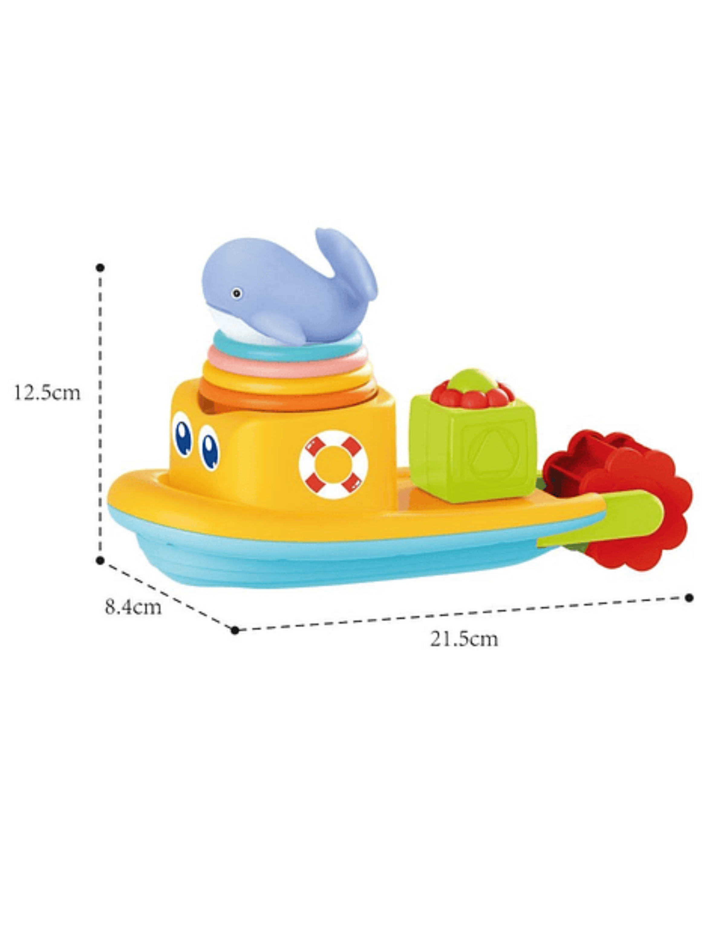 Juguete Bote Didáctico Para un baño divertido bebé apilable Niño Niña-2