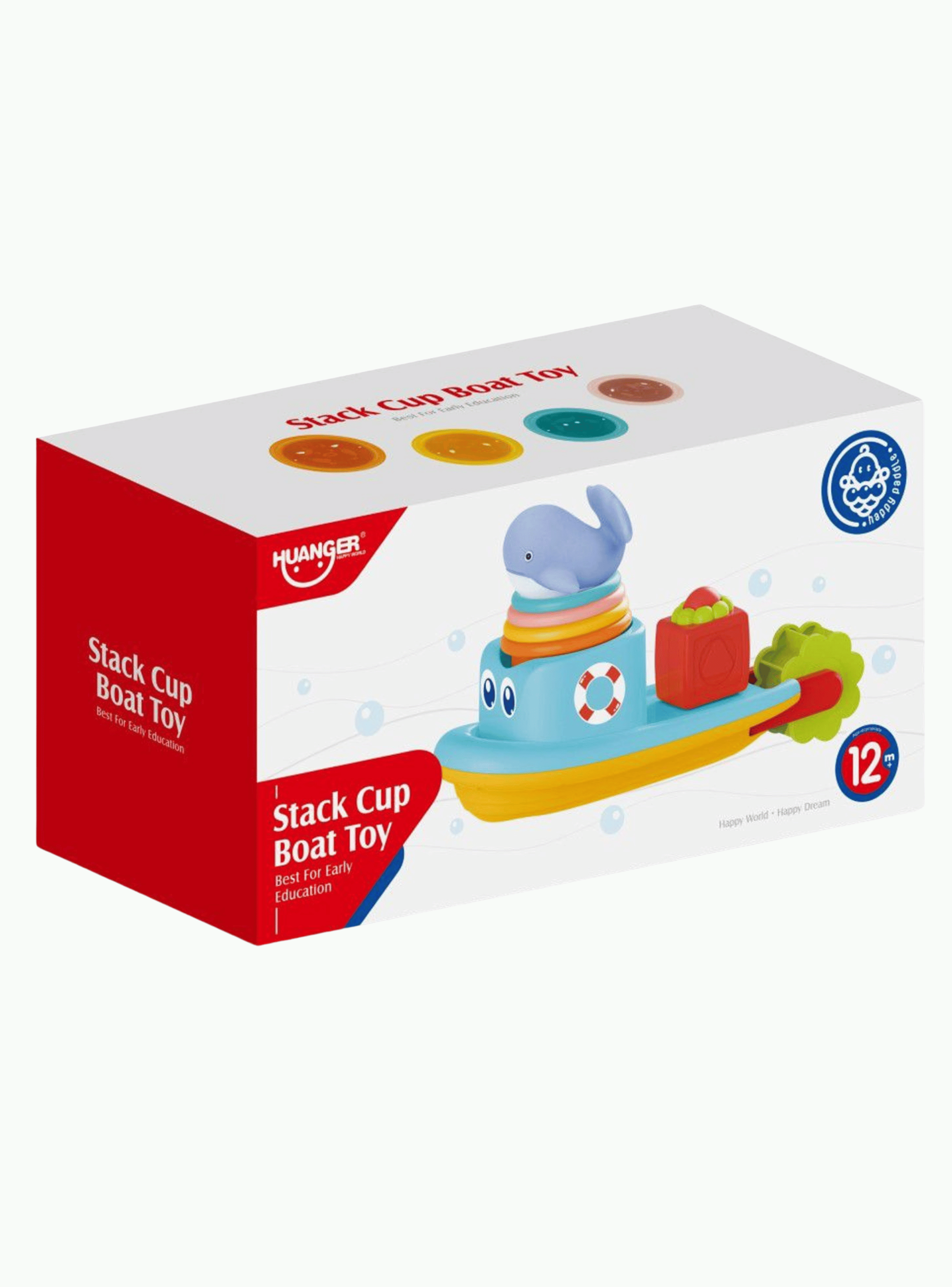 Juguete Bote Didáctico Para un baño divertido bebé apilable Niño Niña-3