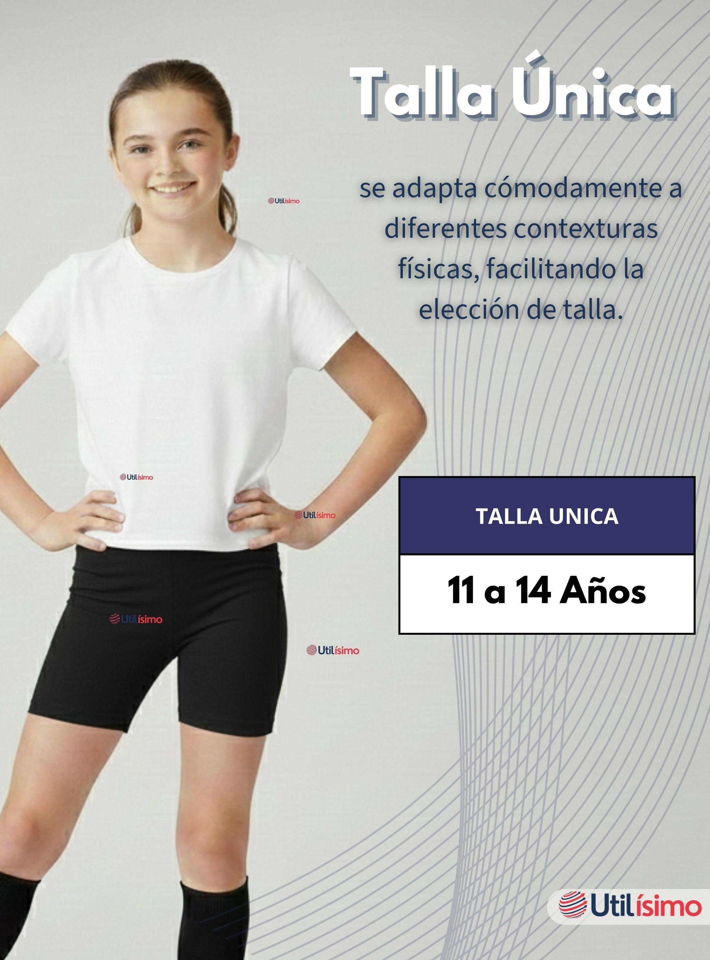 Pack 6 Calzas Cortas Escolar Pata Deportivas para Niñas y Juvenil Color Negro-4