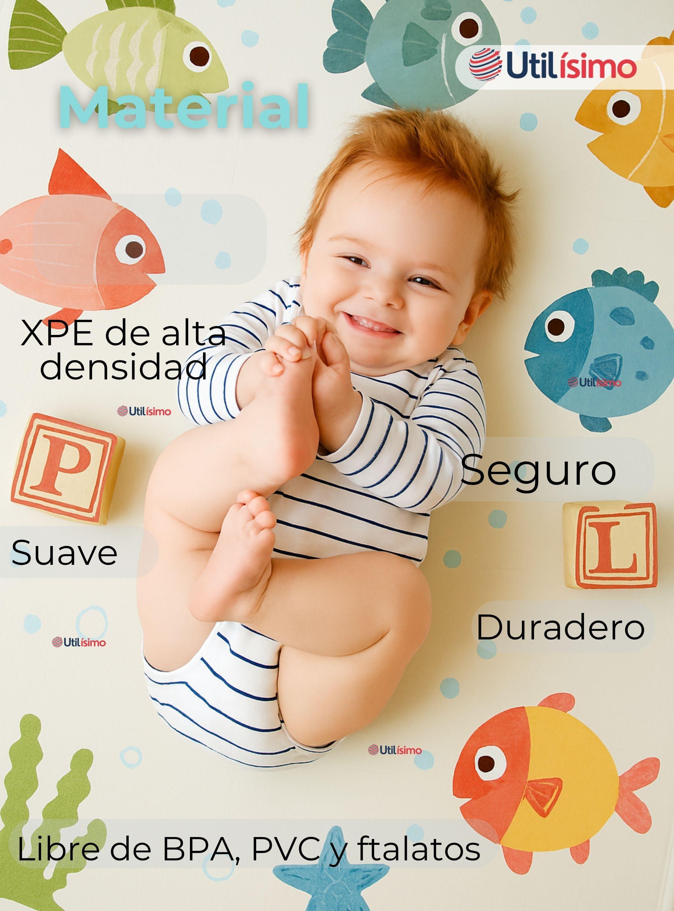 Alfombra Antigolpe Tapete Plegable Reversible para Bebés 200cm-6