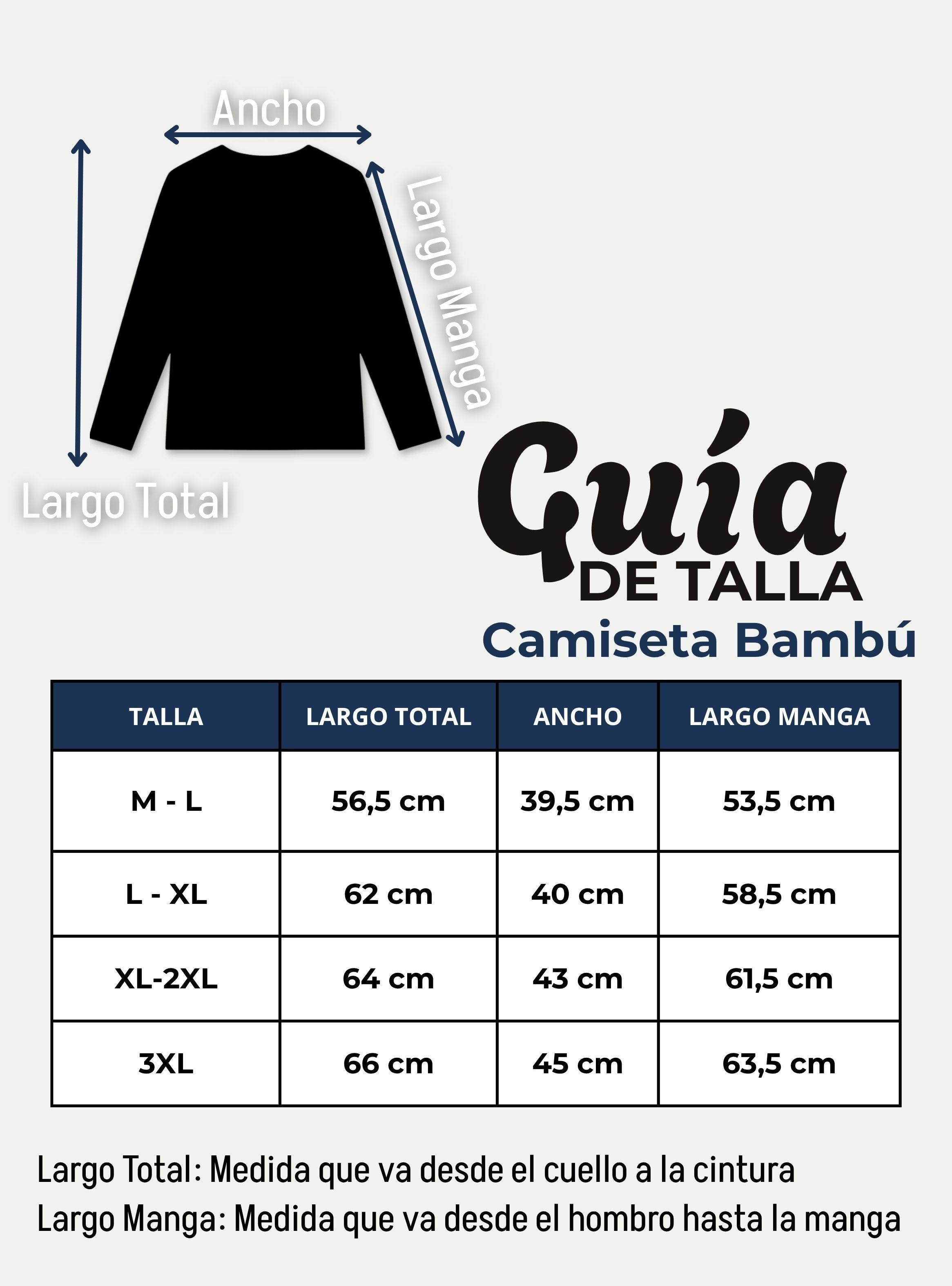Camiseta Polera Bambú Primera Capa Mangas Larga Blanco Negro Mujer-3