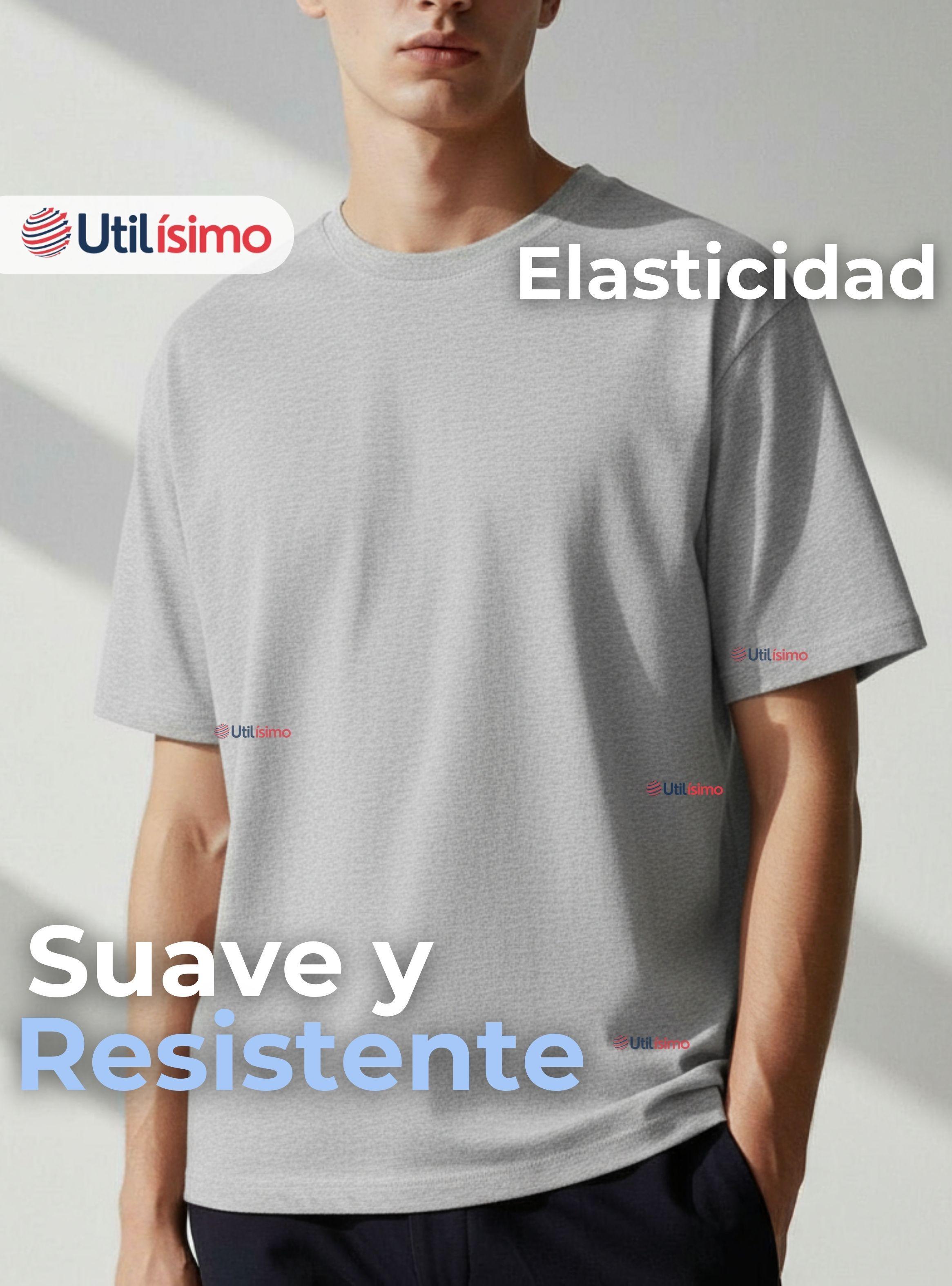 Pack 6 Camisetas Poleras 100% Algodón Básica Lisa Elástica Hombre Colores Surtidos-5