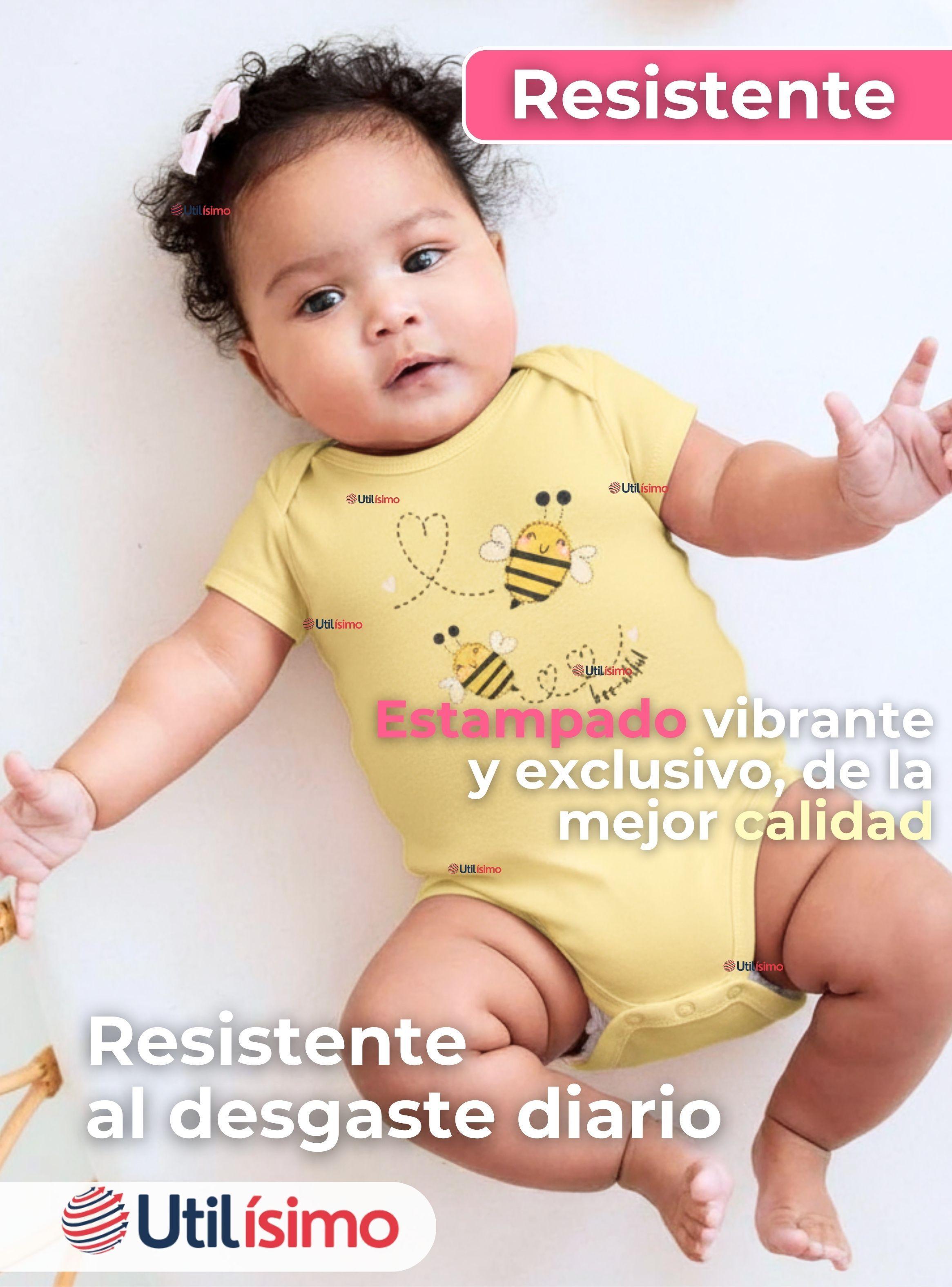 Pack 4 Bodys Niñas Manga Corta Tedmimak 100% Algodón Little bee-4