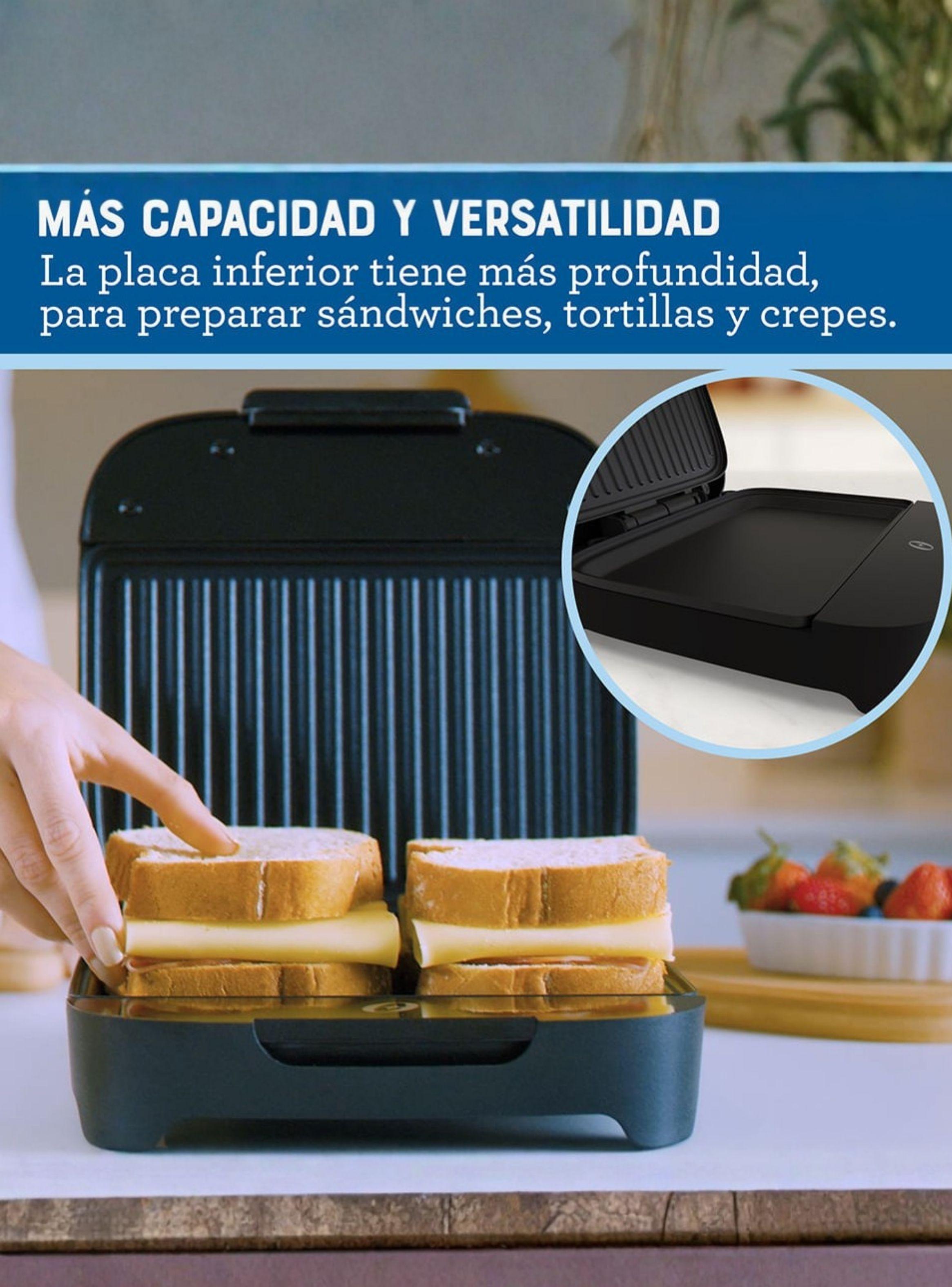 Sandwichera Oster® compacta platos hondos Negro CKSTSM400 -5