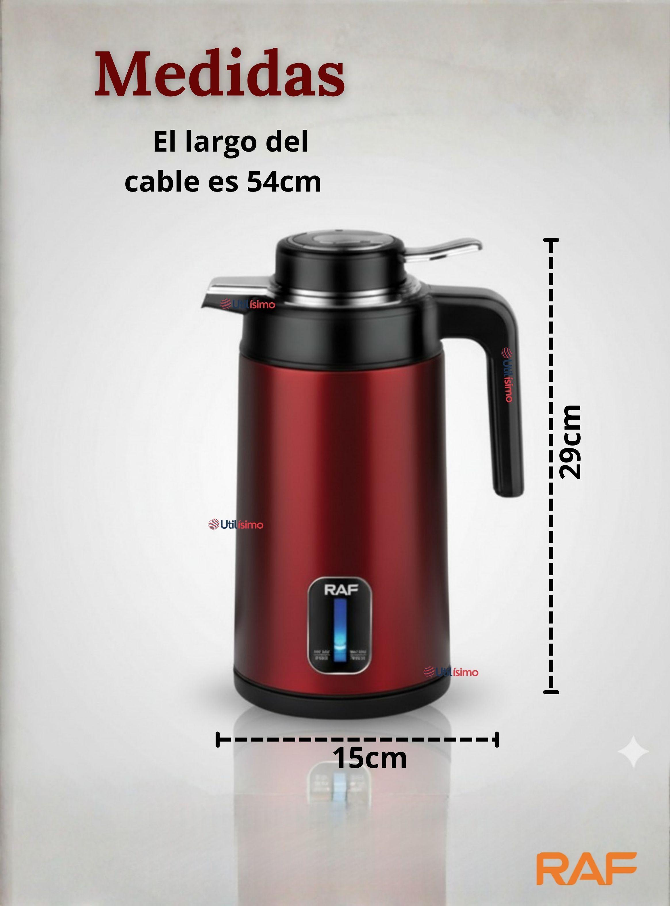Termo Hervidor Eléctrico RAF 1360W Capacidad 2 Litros Rojo-3