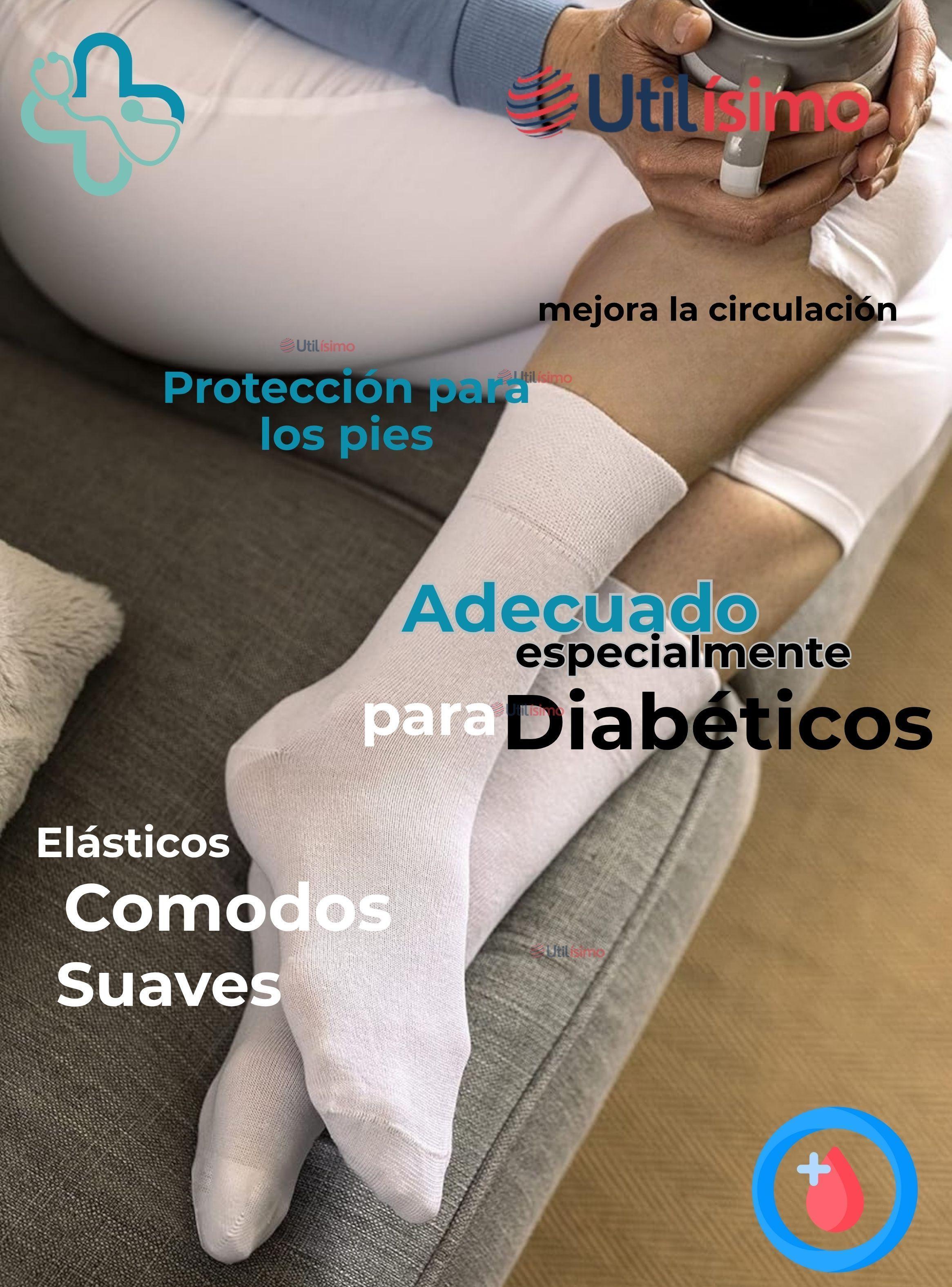 Pack 8 Pares Calcetines Largos Diabético Costuras Planas Bambú Mujer-5