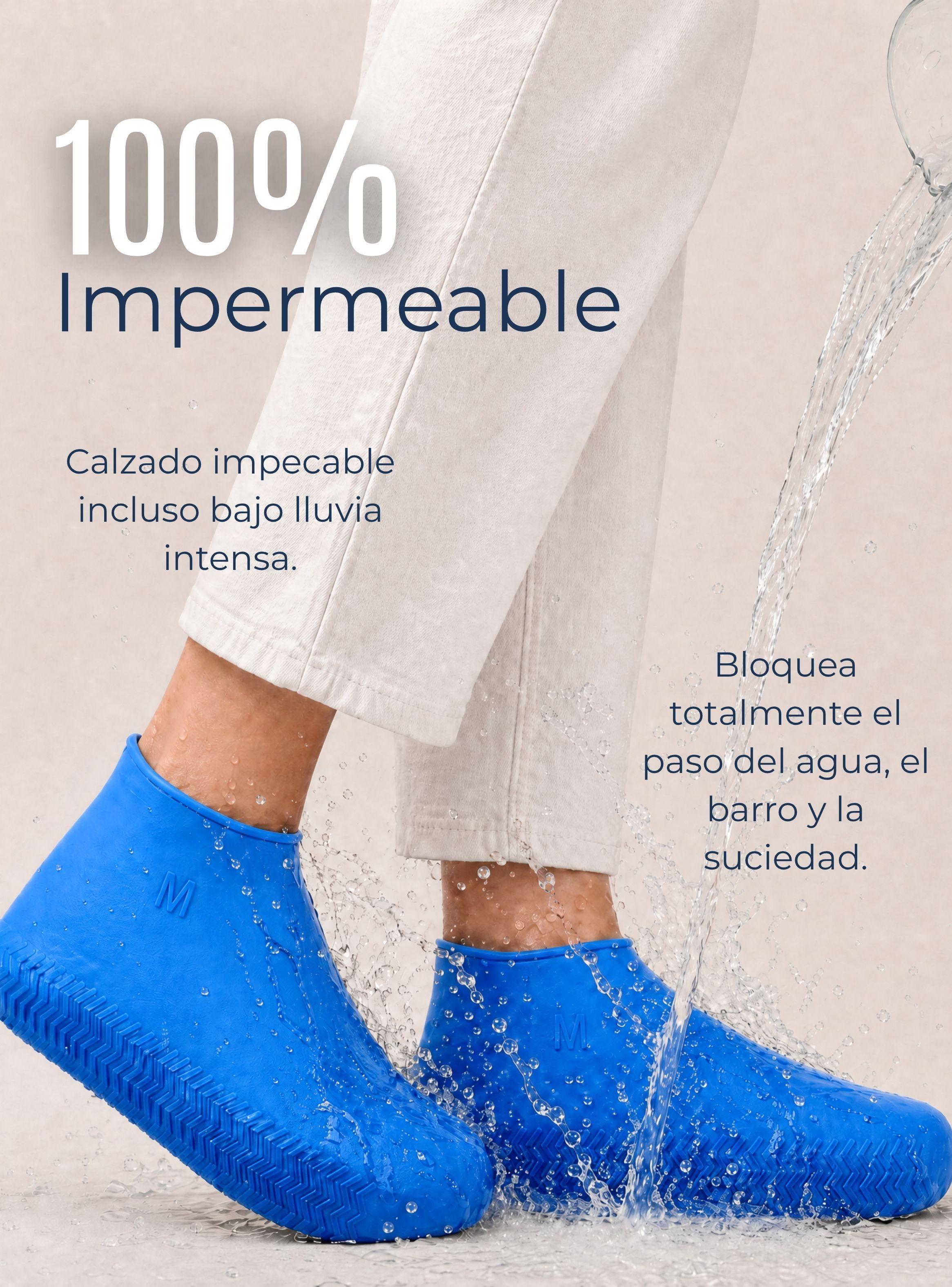 Fundas Cubre Zapatos Azul Impermeable Silicona Antideslizante 1 par Surtidas-7