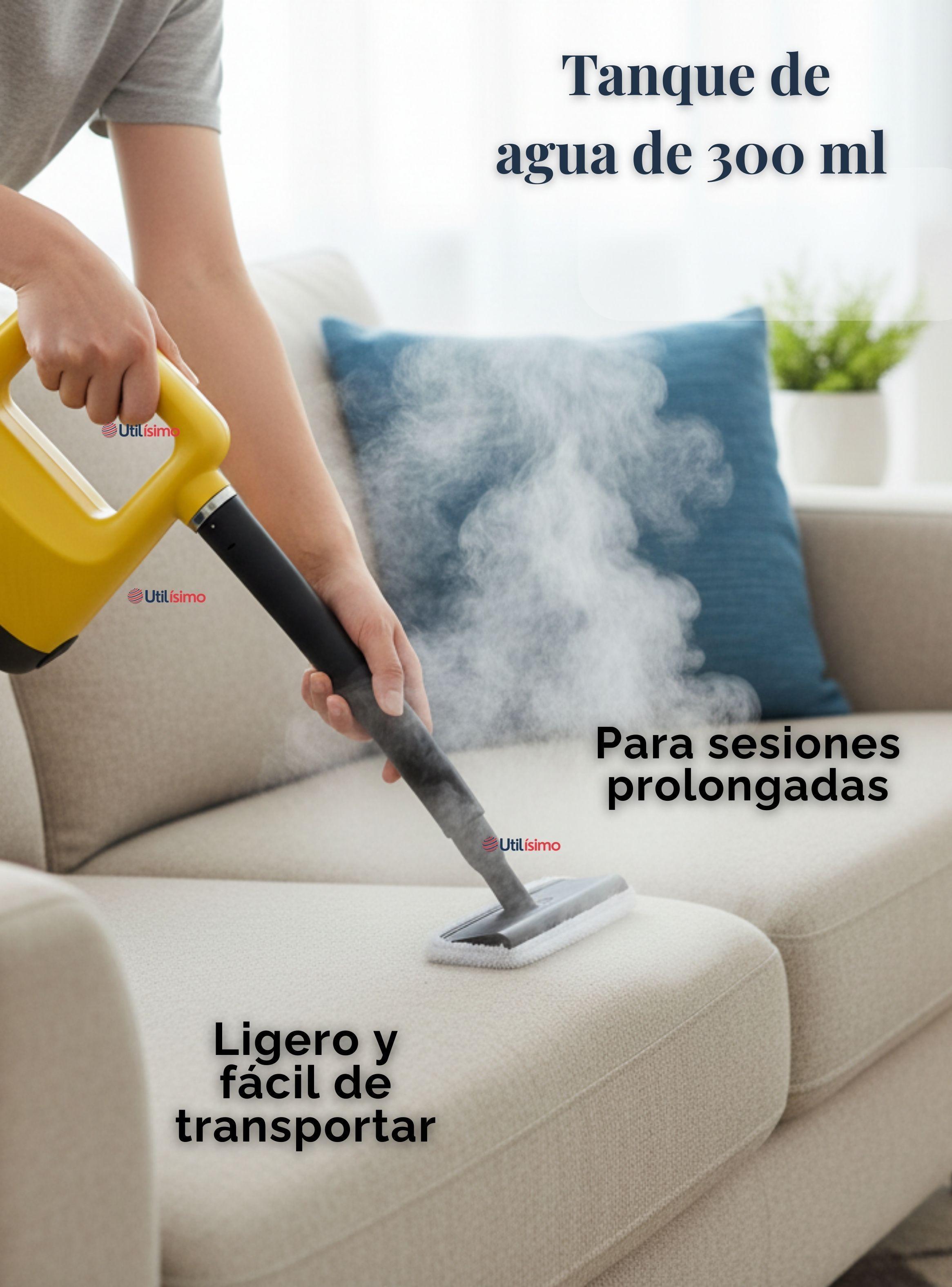 Limpiador De Vapor 300ml Multiuso Potencia de 1350w Color Amarillo-5