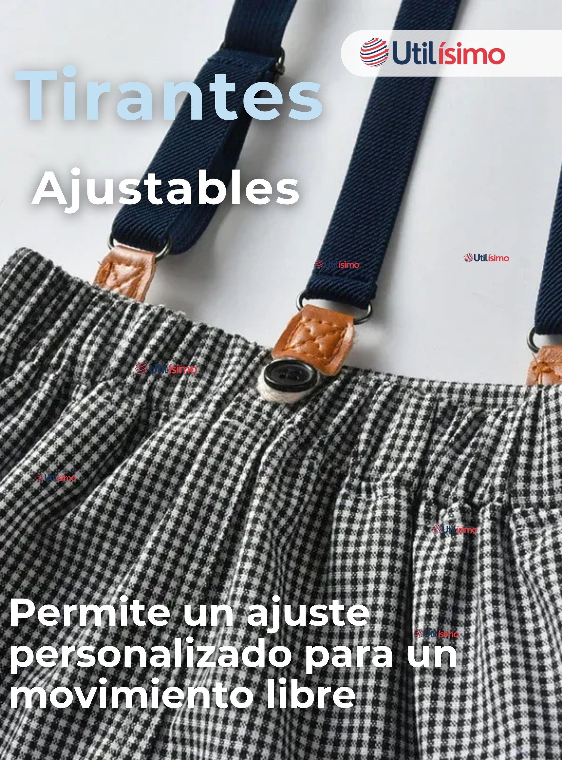Conjunto De Vestir Con Tirantes Camisa y Pantalón Corto Algodón Bebé-7