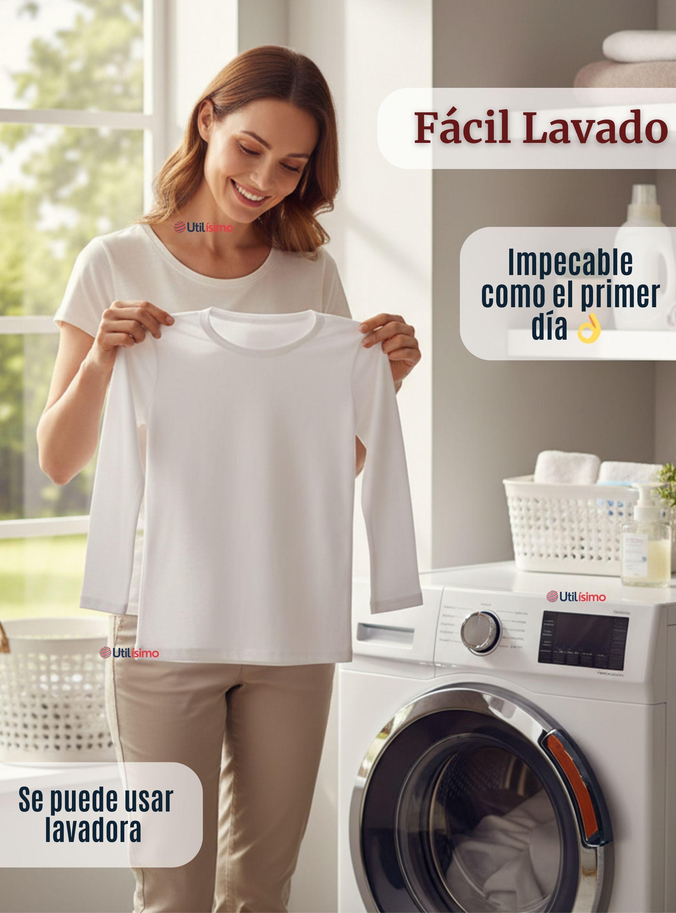 Camiseta Algodón Manga Larga Polera Primera Capa Blanco para Niños-7