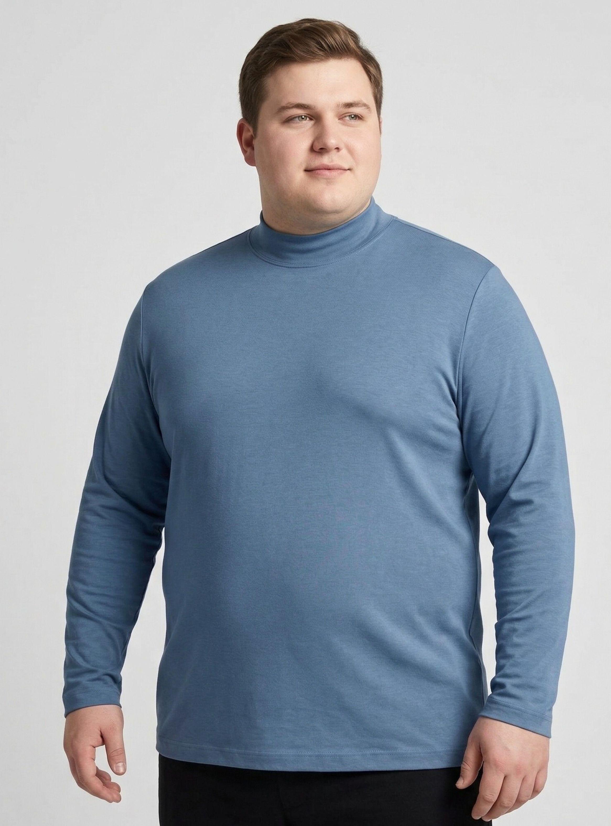 Camiseta Polera Bambú Primera Capa Cuello Beatle Mangas Larga Colores Surtidos Hombre-0