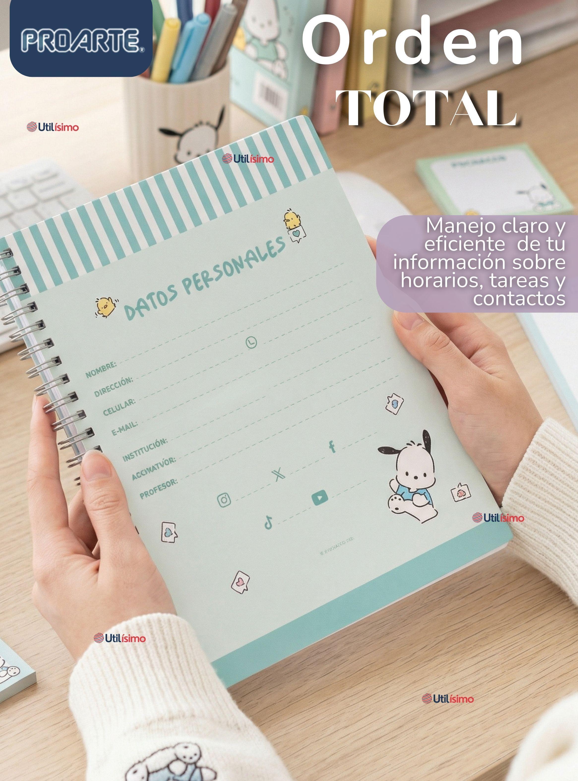 Pack 10 Cuadernos Universitarios Pochacco 100 Hojas Proarte 7mm Diseños Surtidos-6