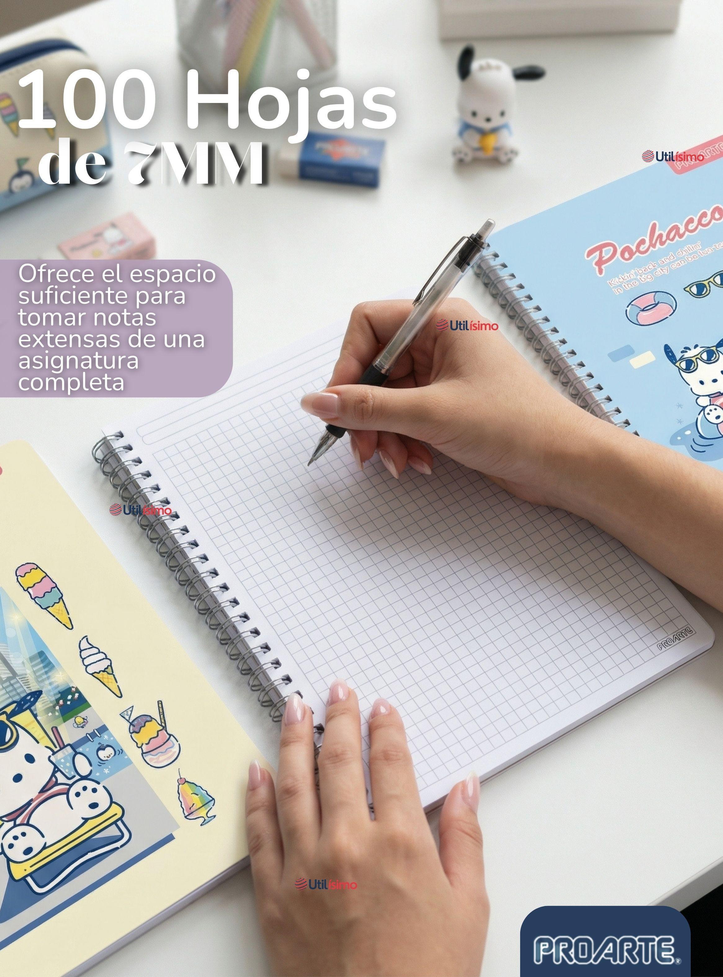 Pack 10 Cuadernos Universitarios Pochacco 100 Hojas Proarte 7mm Diseños Surtidos-7