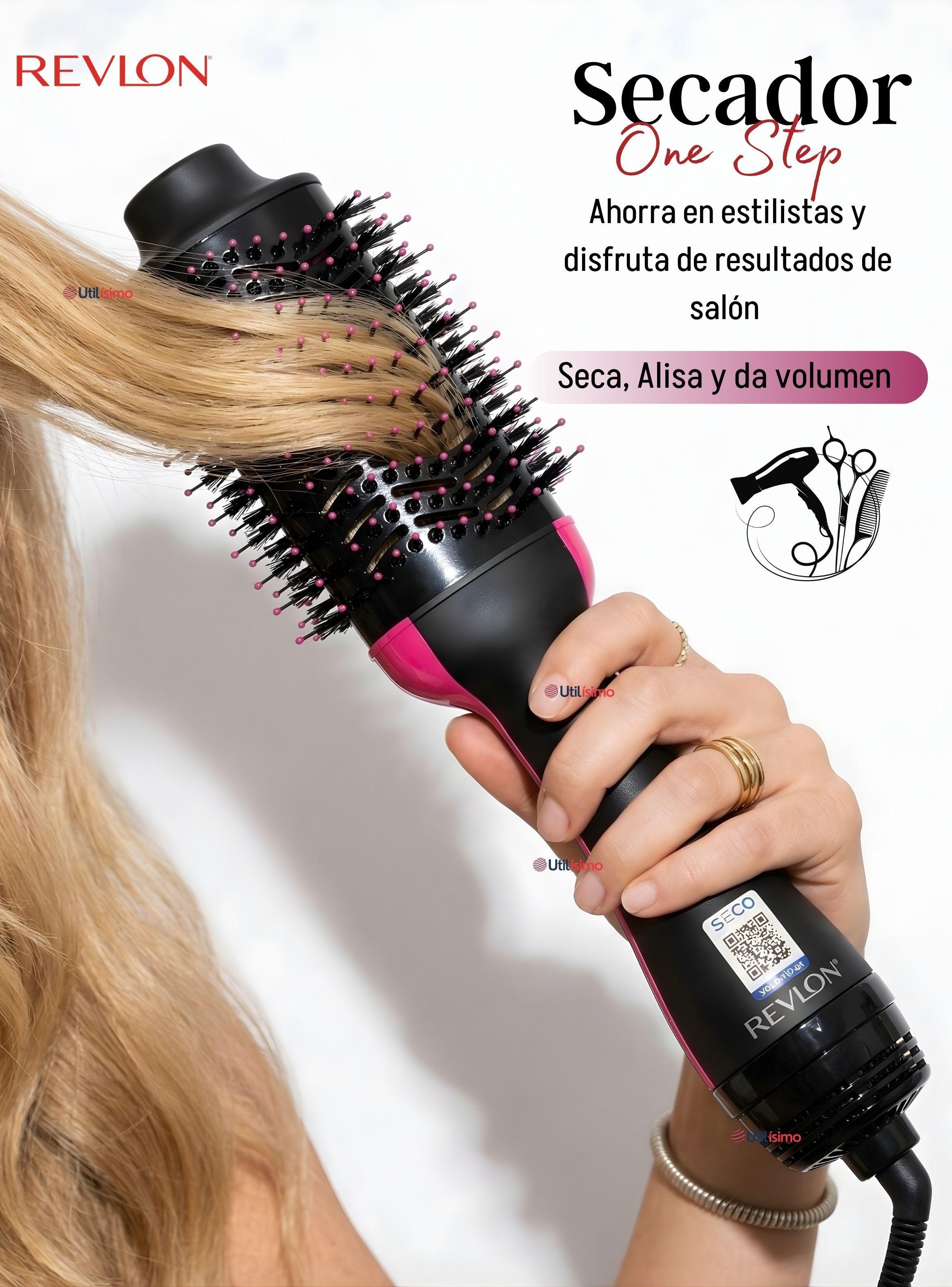 Cepillo Secador Alisador One Step Voluminizador Revlon Potencia de 800W-2